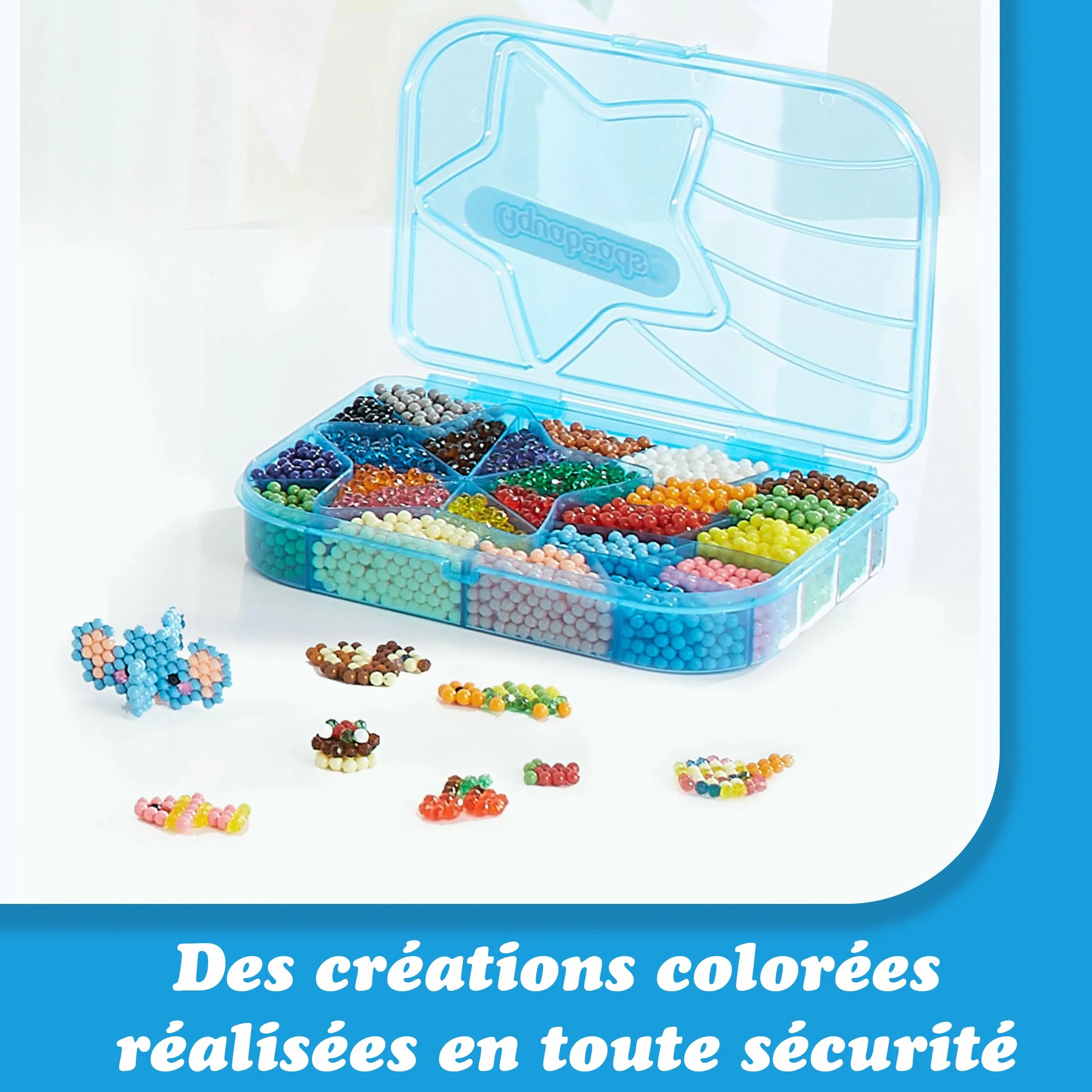 Aquabeads Méga Recharge 2400 Perles Kit Loisirs Créatifs Activité Manuelle Enfants Jouet 4 Ans+