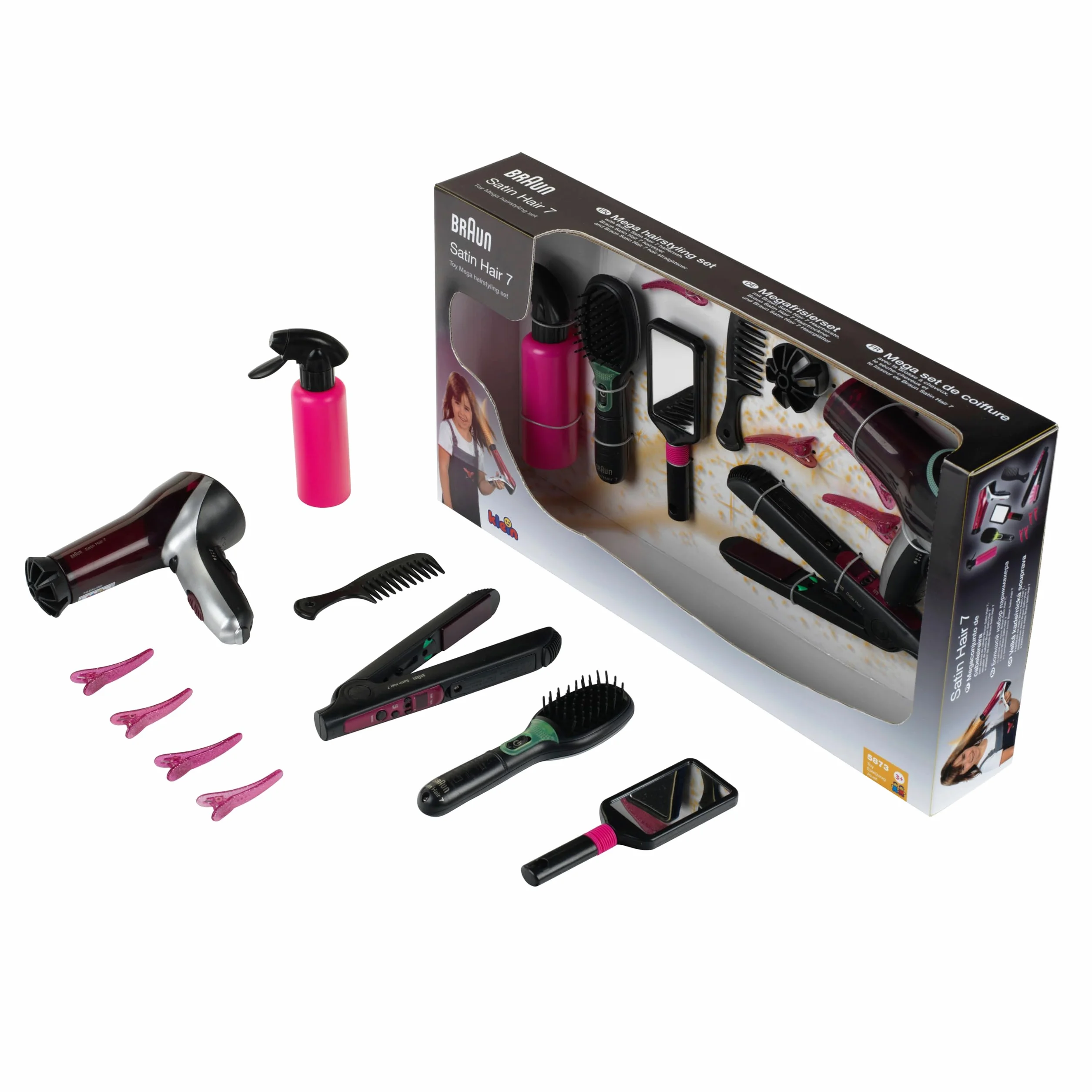 Braun Satin Hair 7 Coffret Coiffure avec Lisseur et Sèche-Cheveux