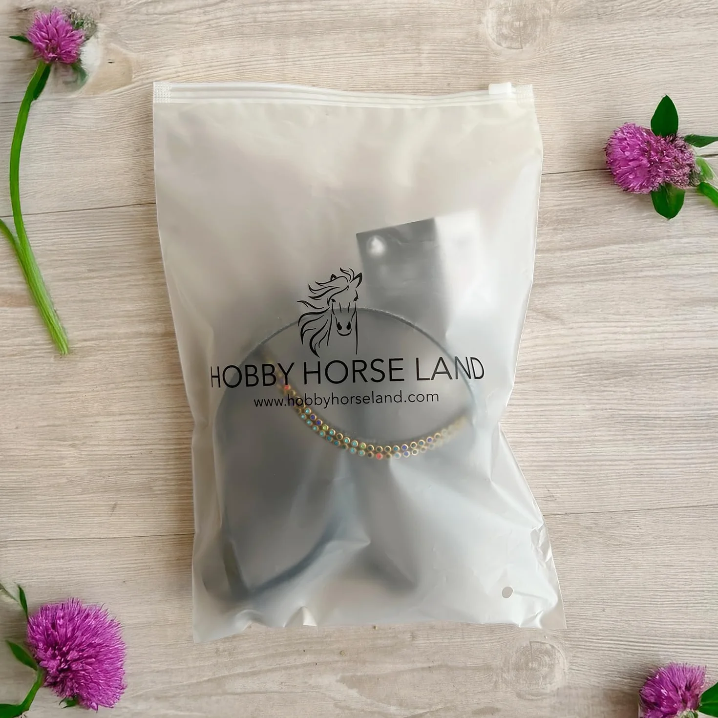 Horse Filet Bridon Strass Noir Taille A3