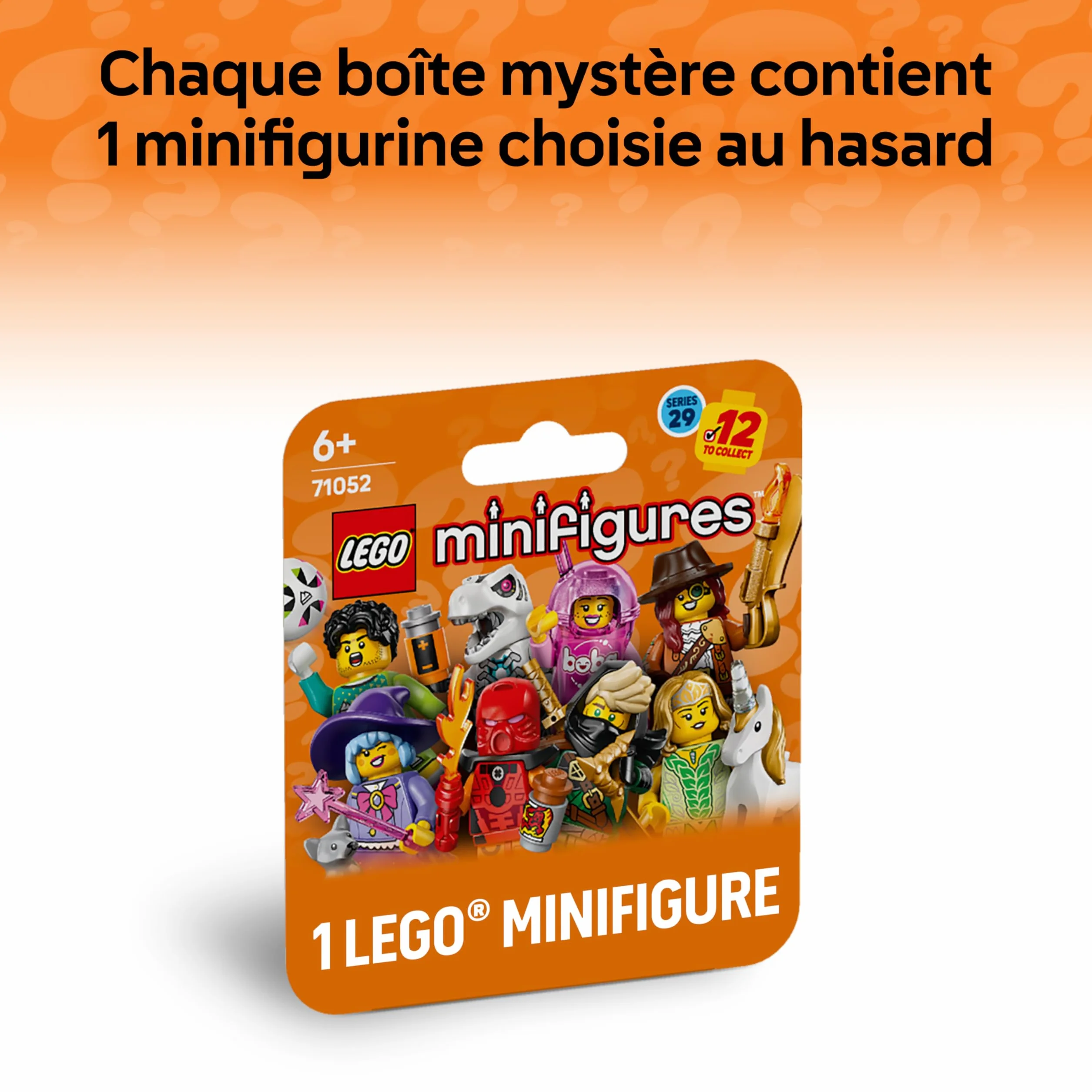 LEGO Minifigures Série 29 Boîte Mystère 71052 12 Jouets Collector Figurines Gardien de But Elfe Licorne Cadeau Enfant 6 Ans