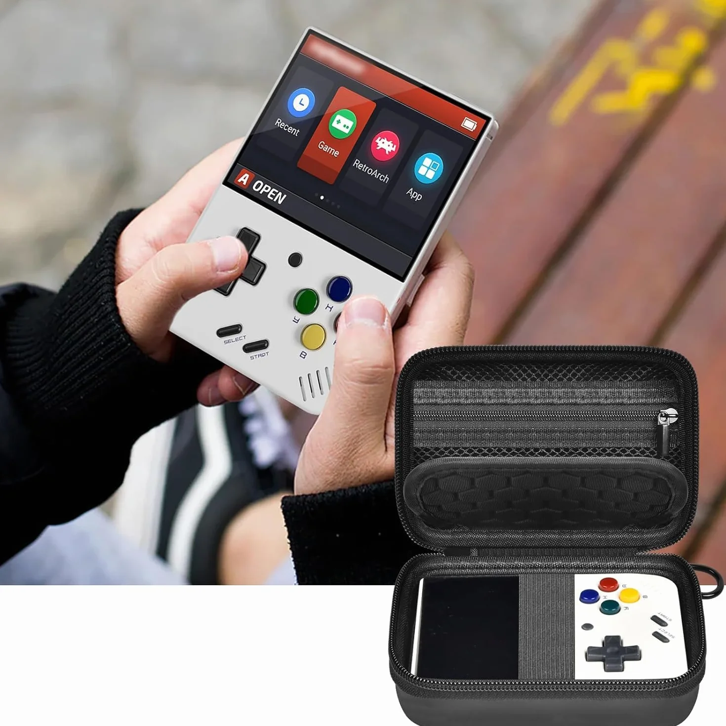 Sacoche de Transport pour MIYOO Mini Plus, Housse de Protection Anti-Rayures Coque Dure en EVA