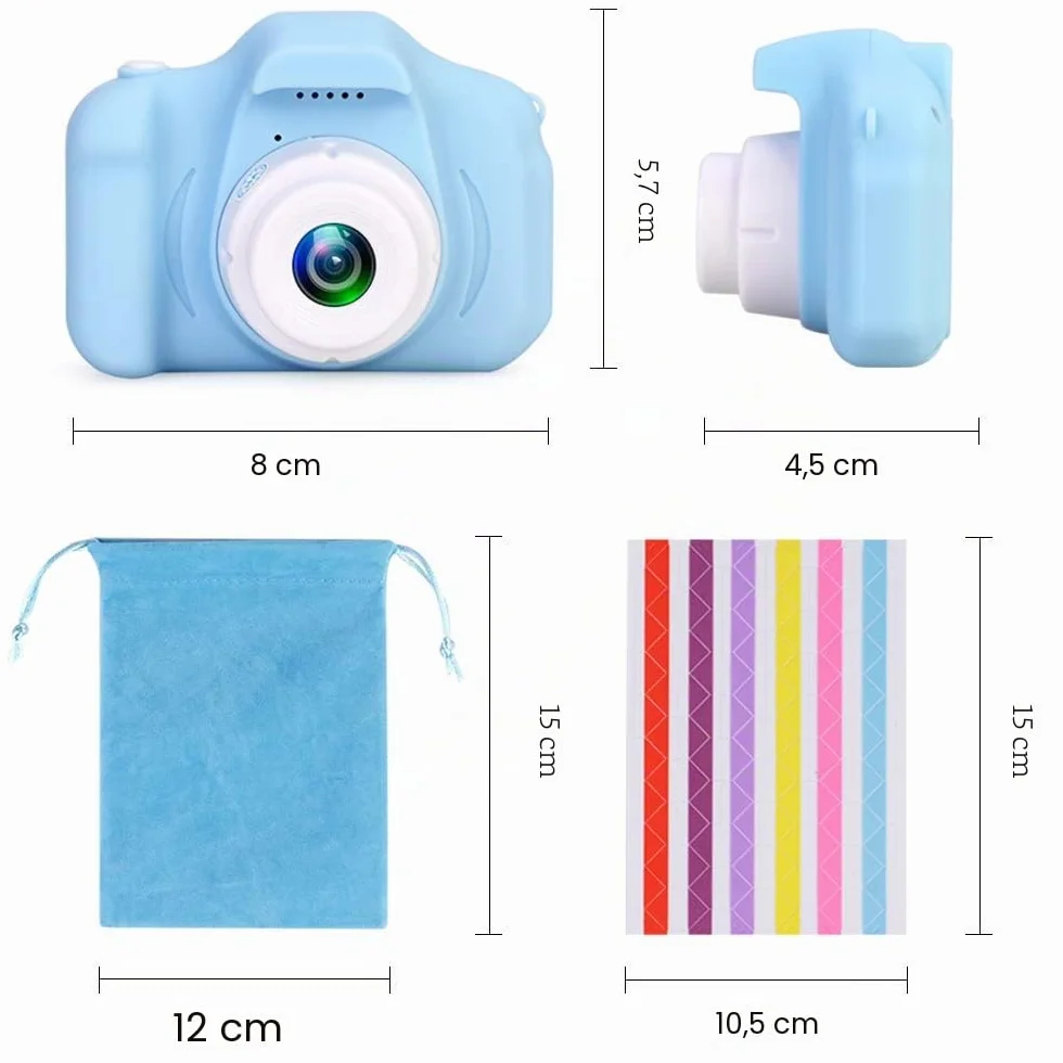 Aparat cyfrowy dla dzieci 1080P z ekranem i kartą SD 32 GB