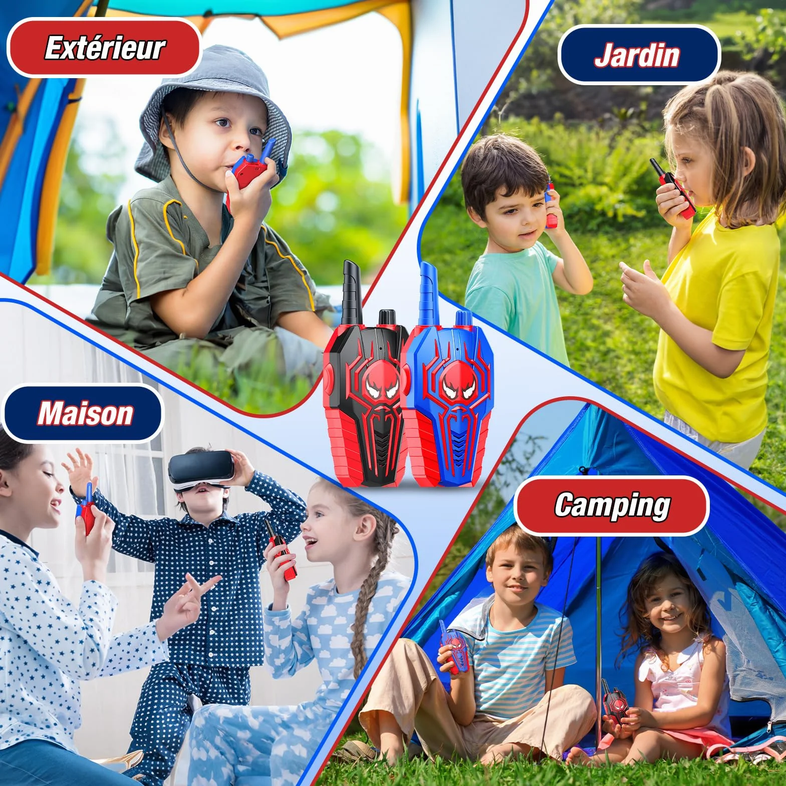 Talkie Walkie Jouet Enfant 3-12 Ans Garcon Cadeau Anniversaire Jeux d'extérieur