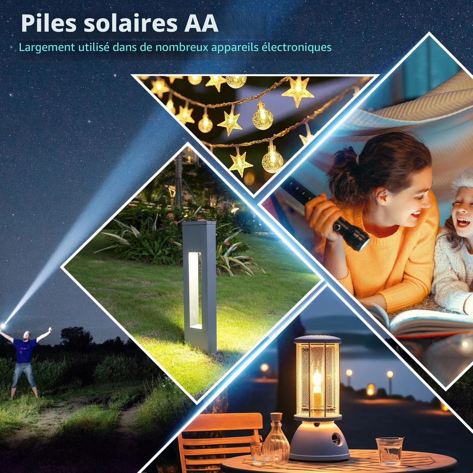 PKCELL Piles rechargeables AA NIMH 1,2V 600mAh 4 pièces