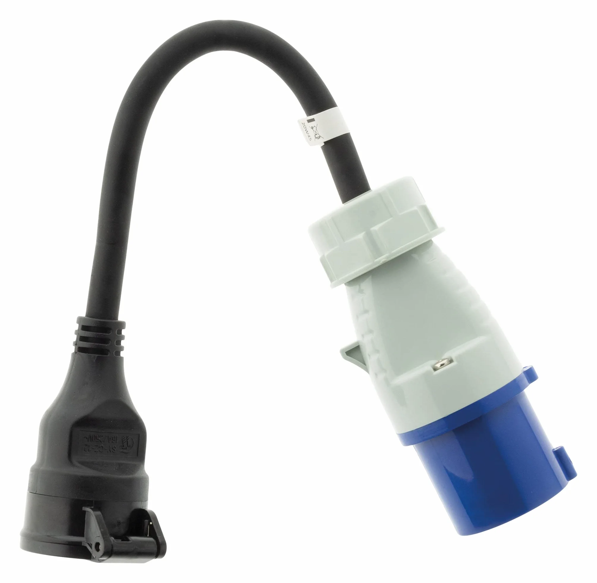 Adaptateur caravane femelle 16A mâle CEE17