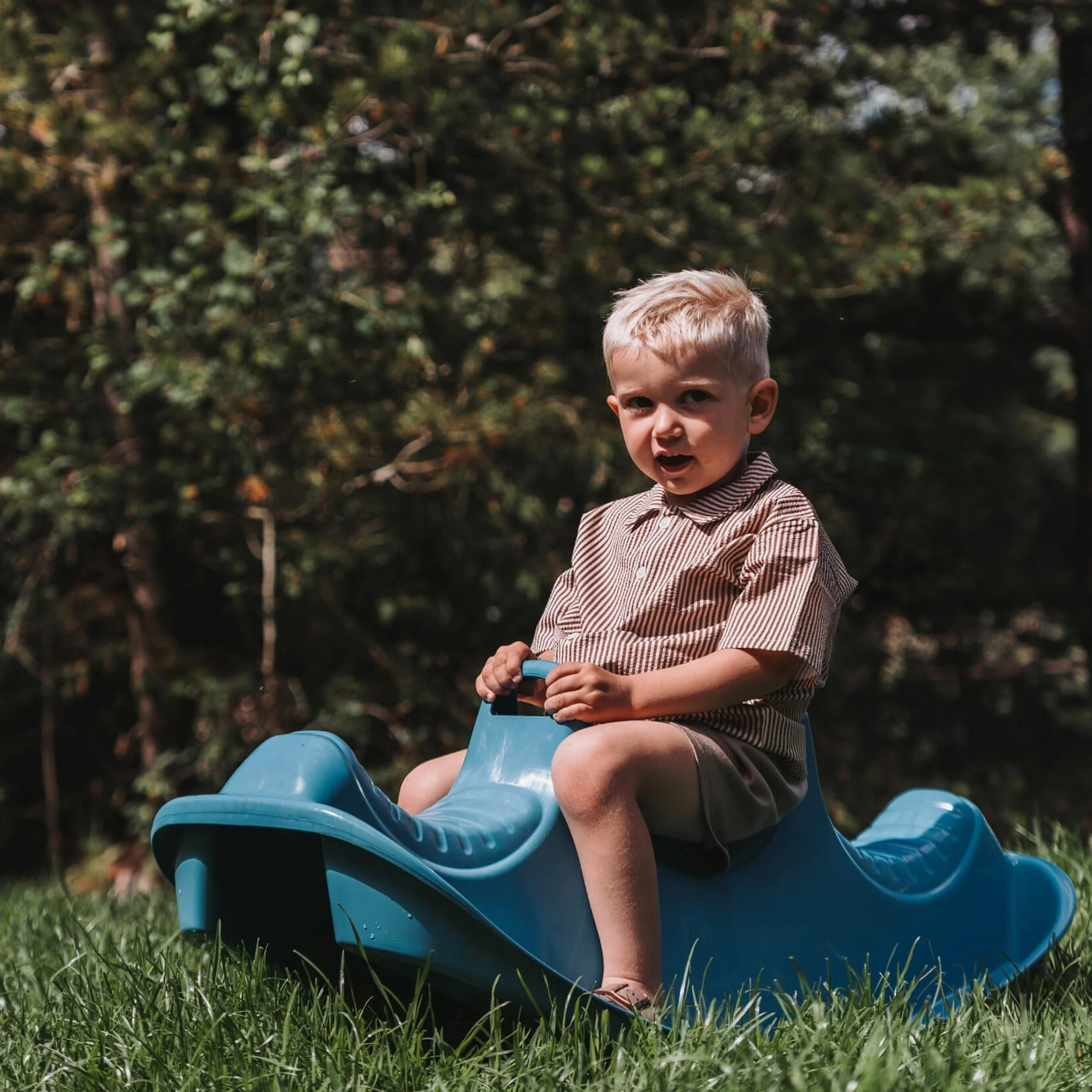 Dantoy Bascule Rocking Horse Valborg La Baleine Bleu 3 Places 1,5-5 Ans