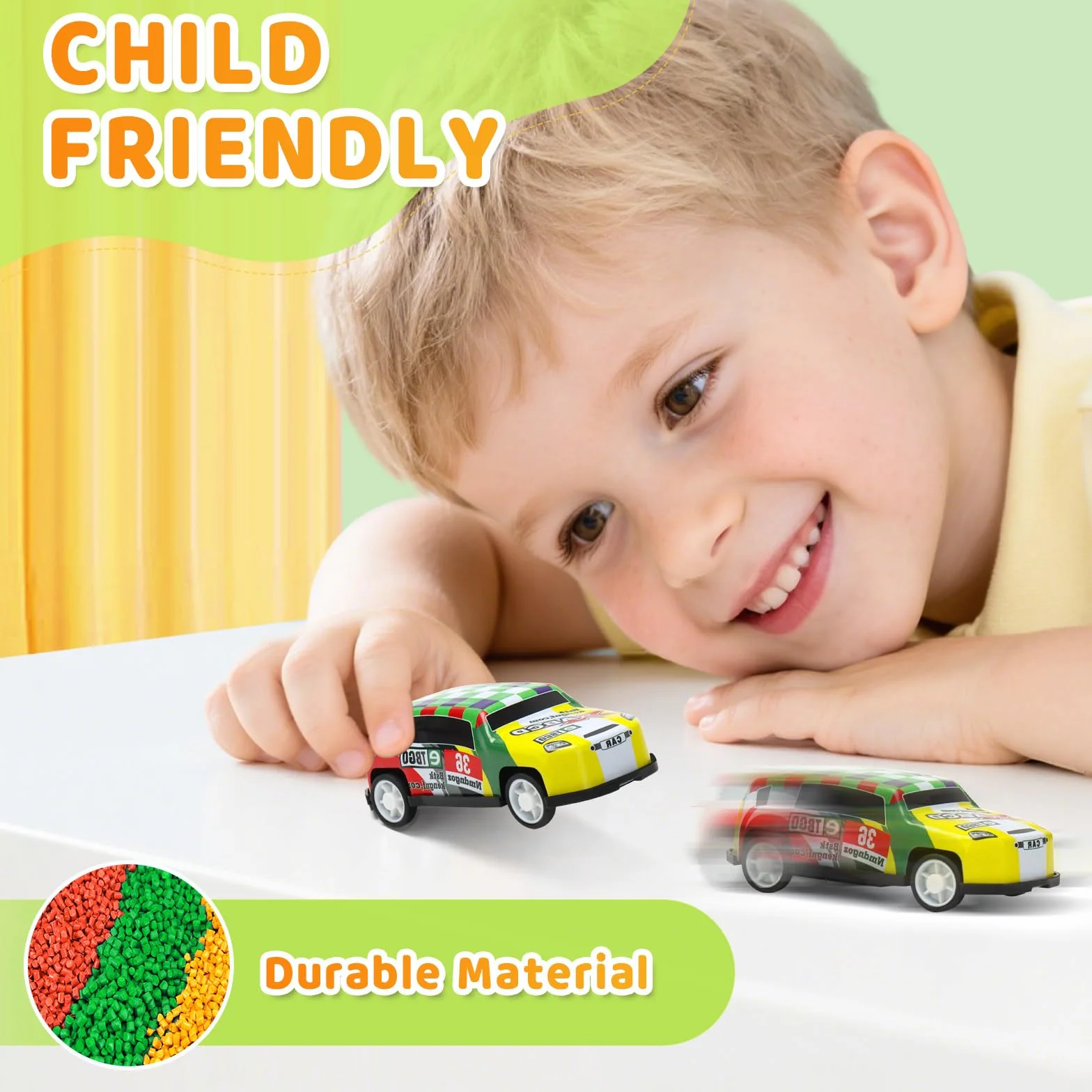 Voitures Jouets en Métal 24 Pièces avec Tapis de Jeu et Barrage Routier 6,8cm Cadeau pour Enfant Garçon 2-8 Ans