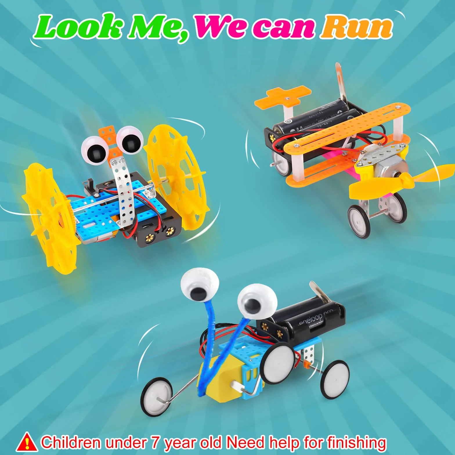 Kit Expériences Scientifiques Enfants 6-10 Ans, Robot Jouet Construction Bricolage Éducatif STEM Garçons Fille Cadeau