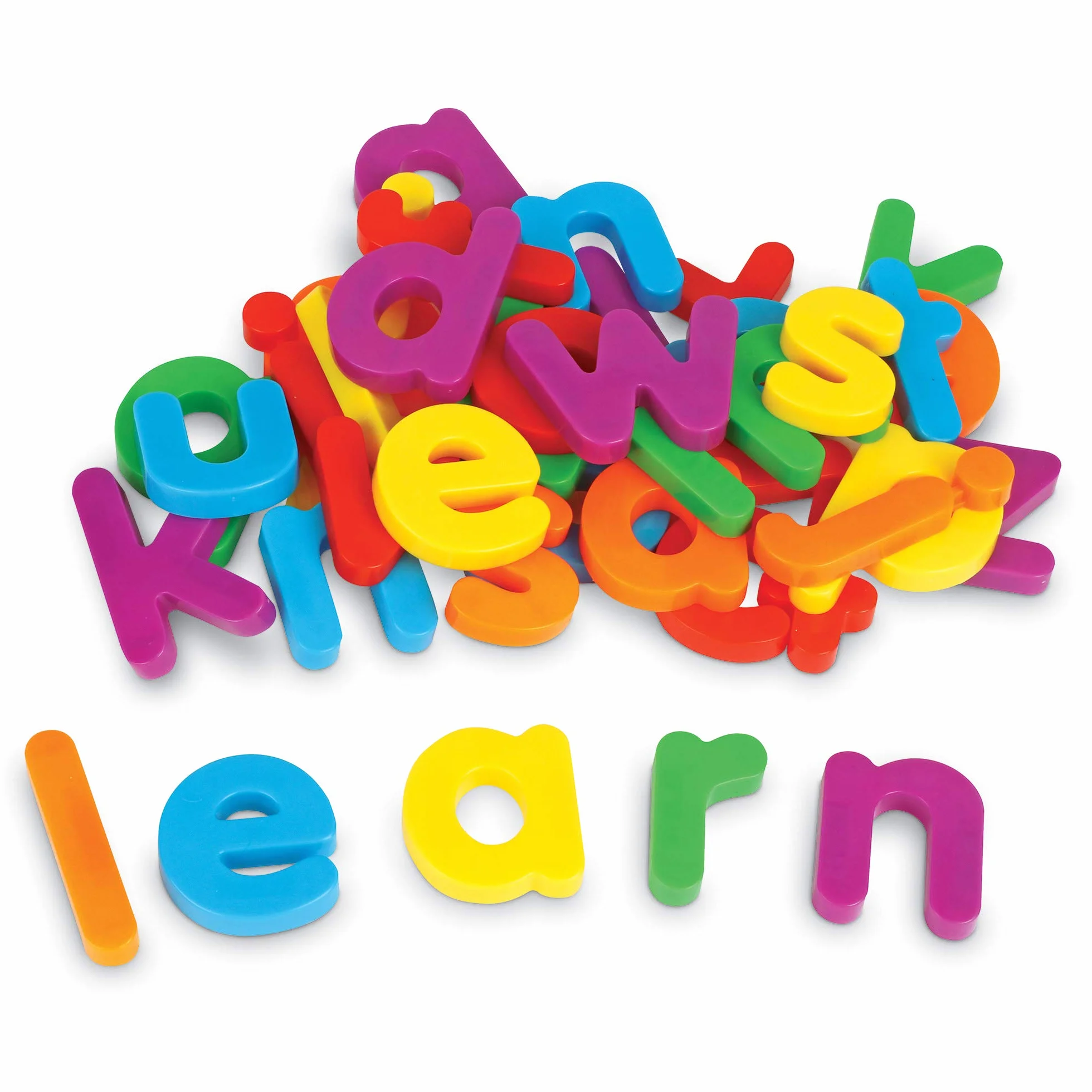 Learning Resources Lettres Minuscules Aimantées Géantes – Alphabet Complet en Plastique Coloré – Lettres Montessori pour Tableau – Dès 3 Ans