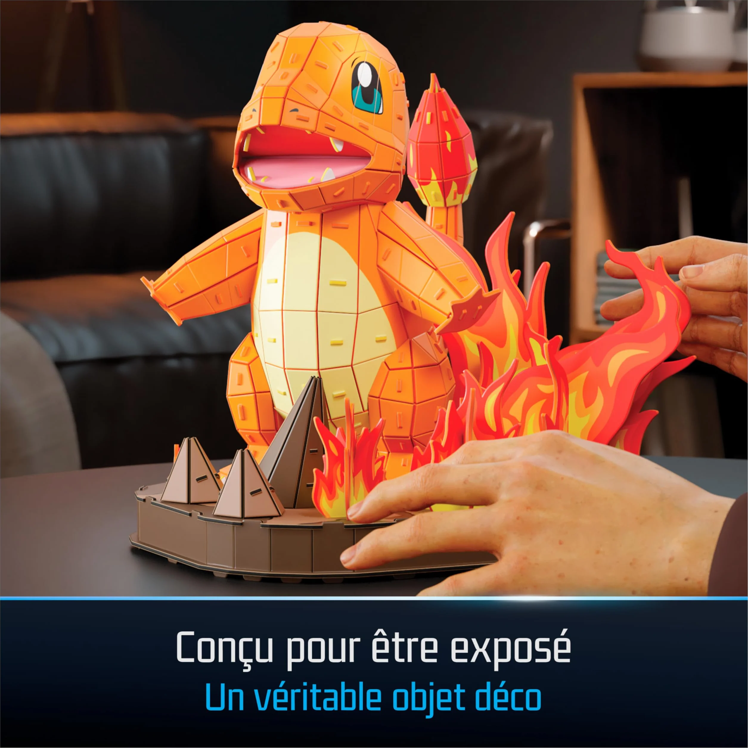 4D Build Puzzle 3D Pokémon Maquette Salamèche 241 Pièces Jeu De Construction Adulte Enfant 12 Ans Et +