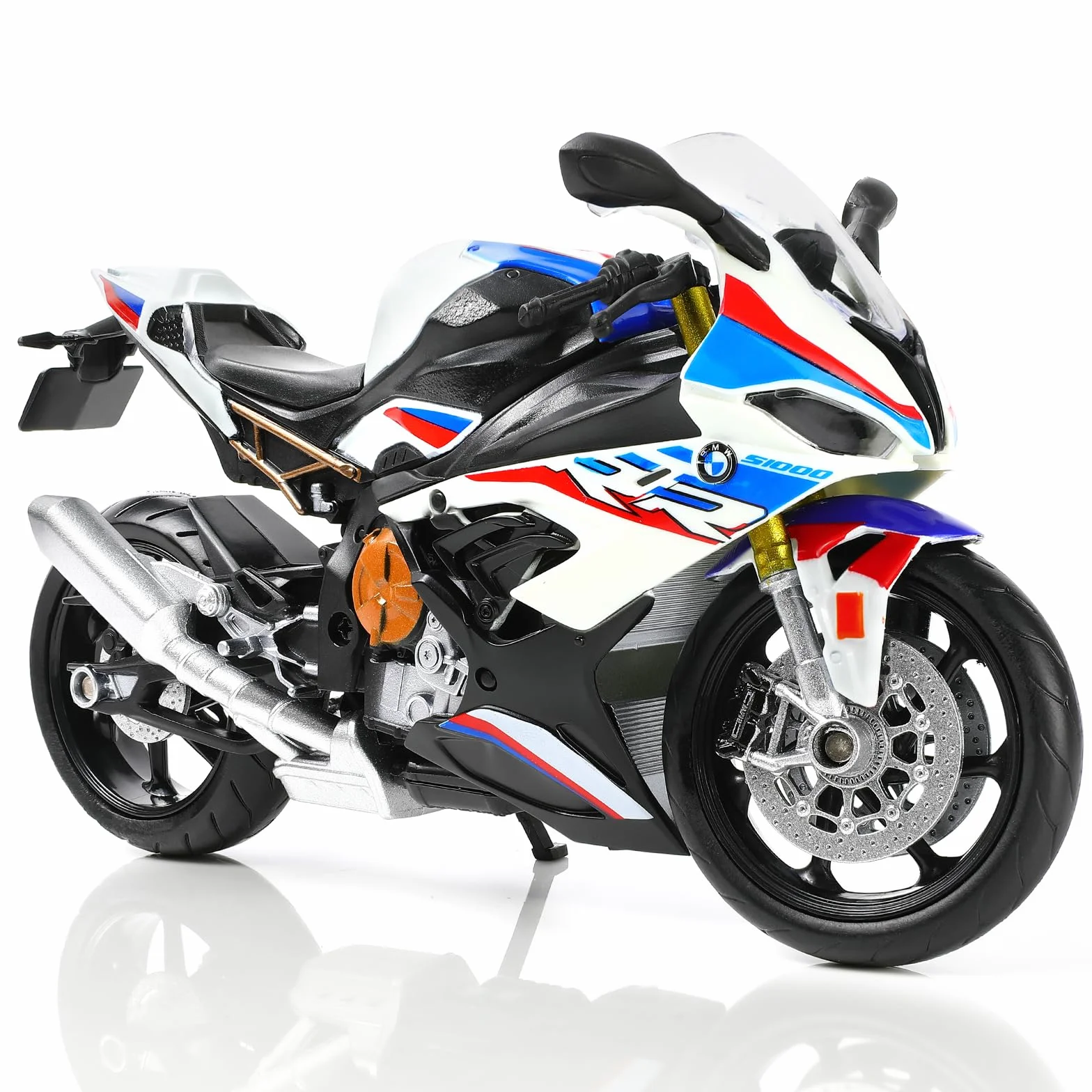 BMW S1000RR Moto Jouet 1:12 Métal Plastique Blanc