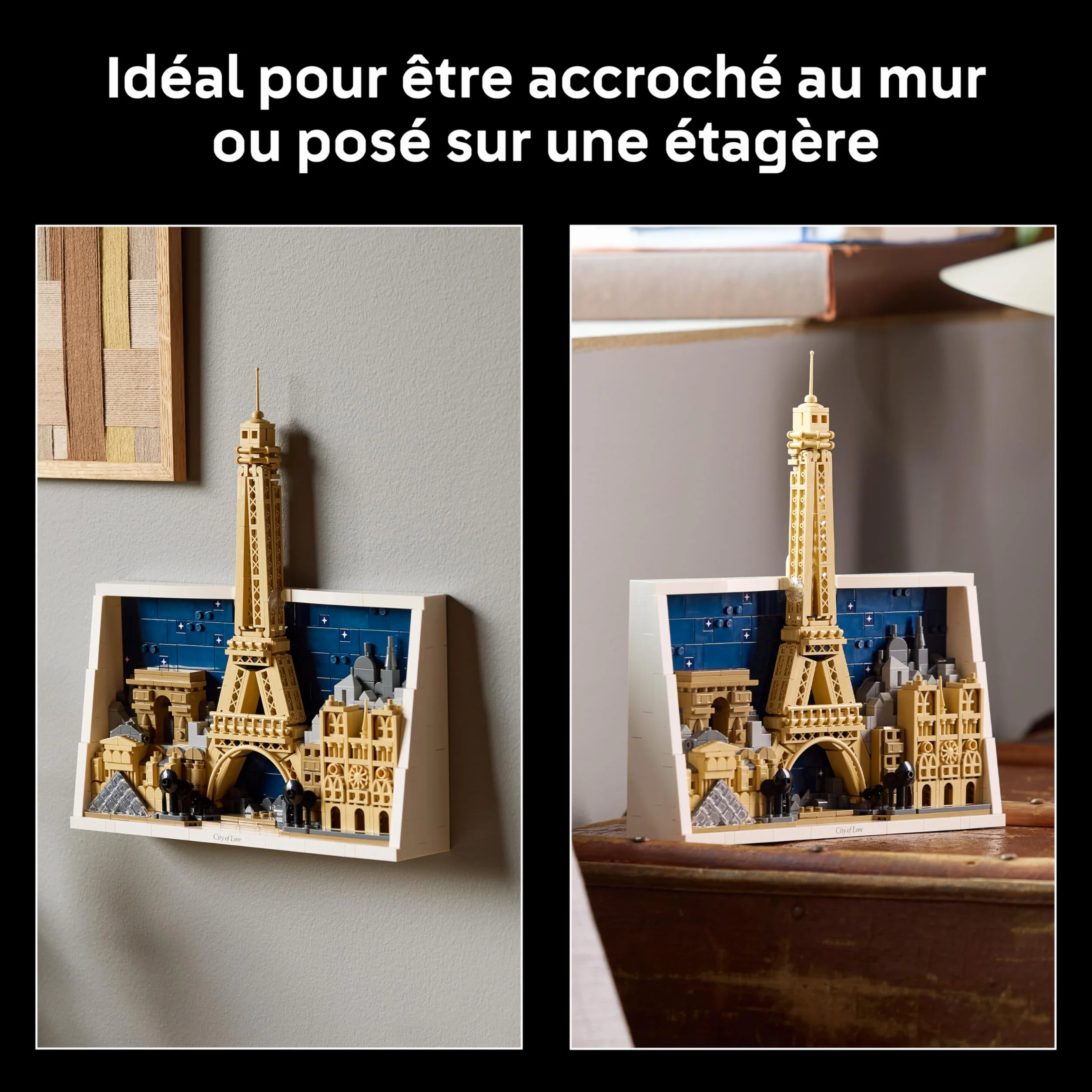 LEGO Architecture Paris 21064 Maquette Miniature Tour Eiffel Monuments Parisiens Décoration Intérieure