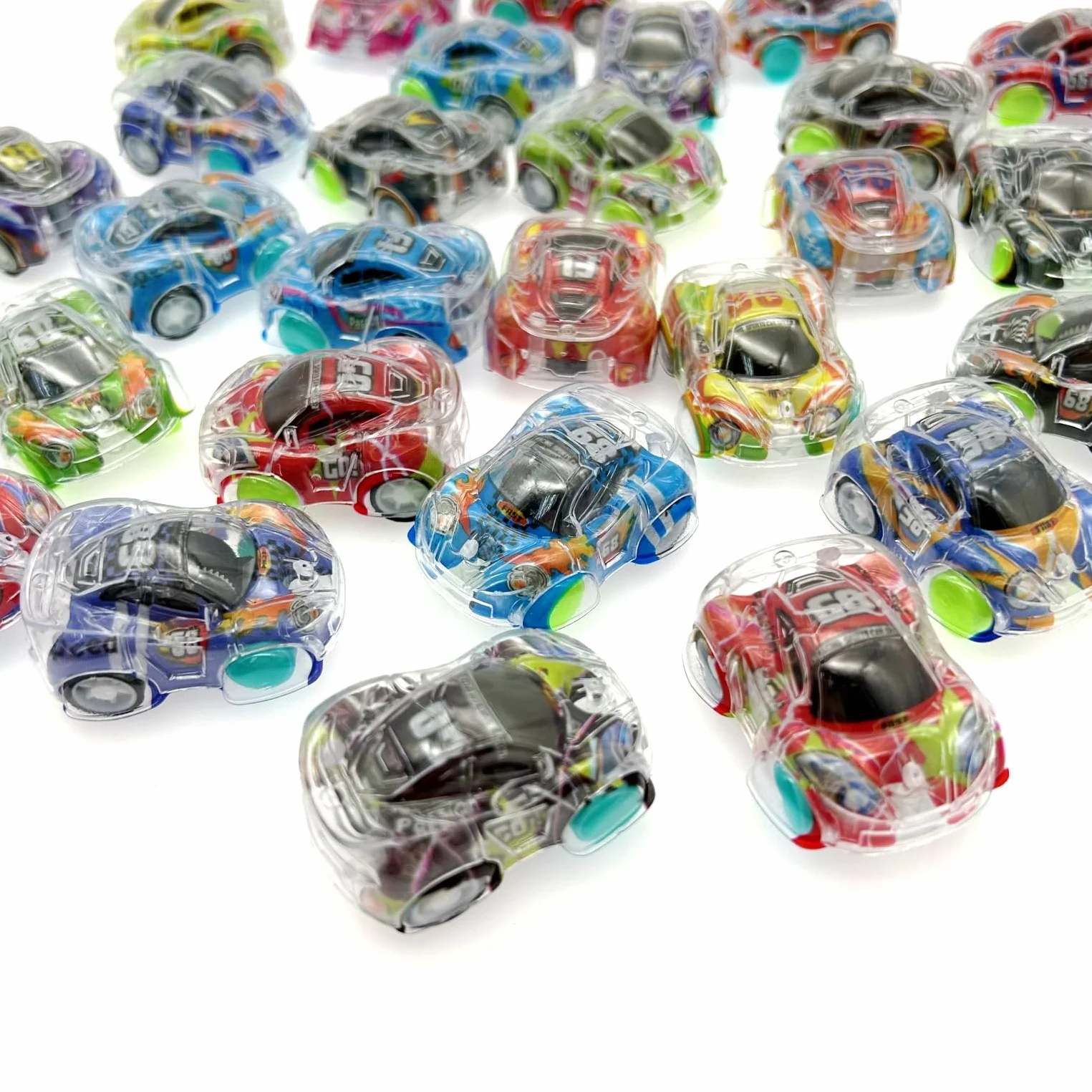 Lot de 30 Mini Voitures à Tirer Vers l'Arrière - Jouets pour Fête, Cadeaux pour Enfants