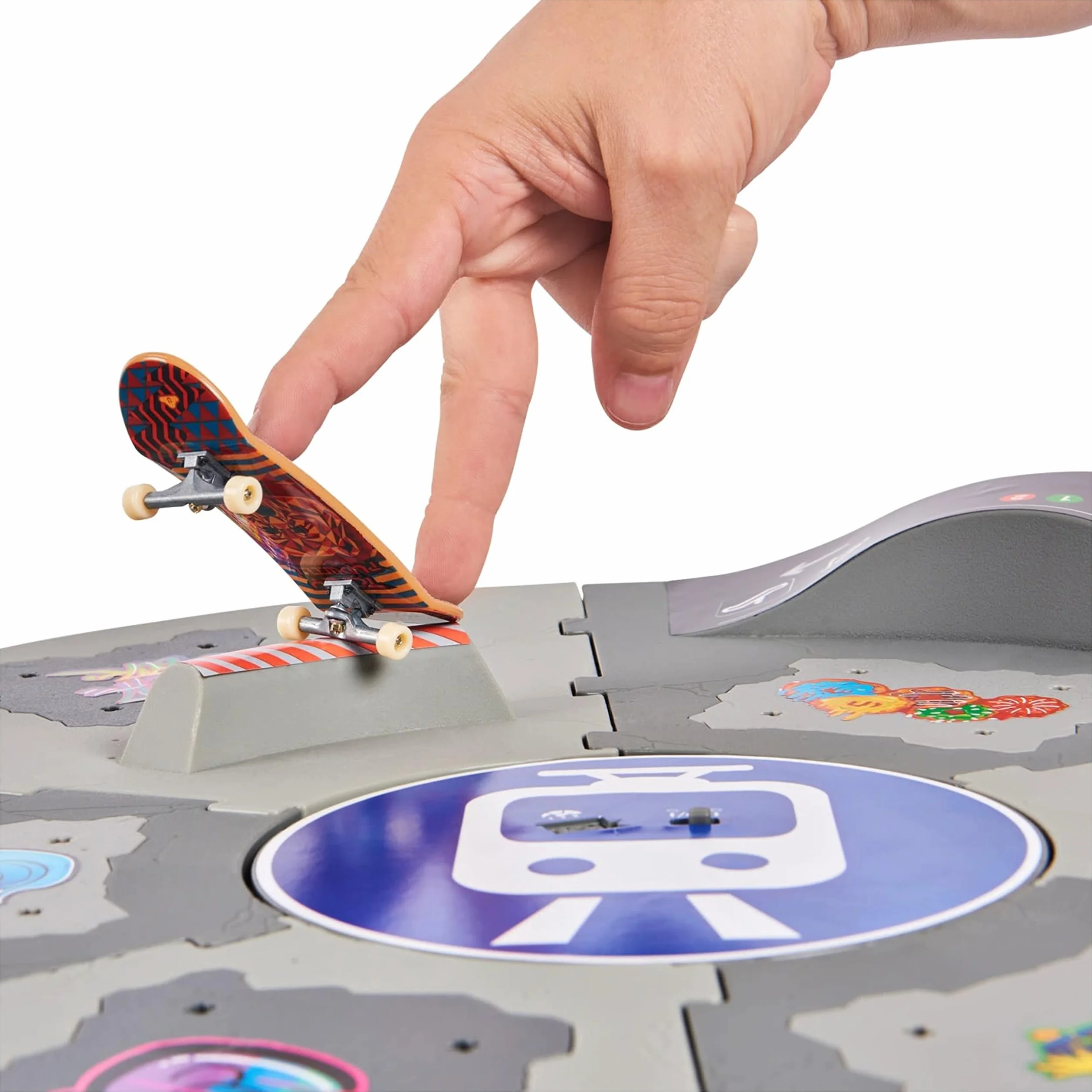 Tech Deck Finger Skate Rampe Motorisée Rotative 360° 50 cm - X-Connect - Jouet Enfant 6 Ans+
