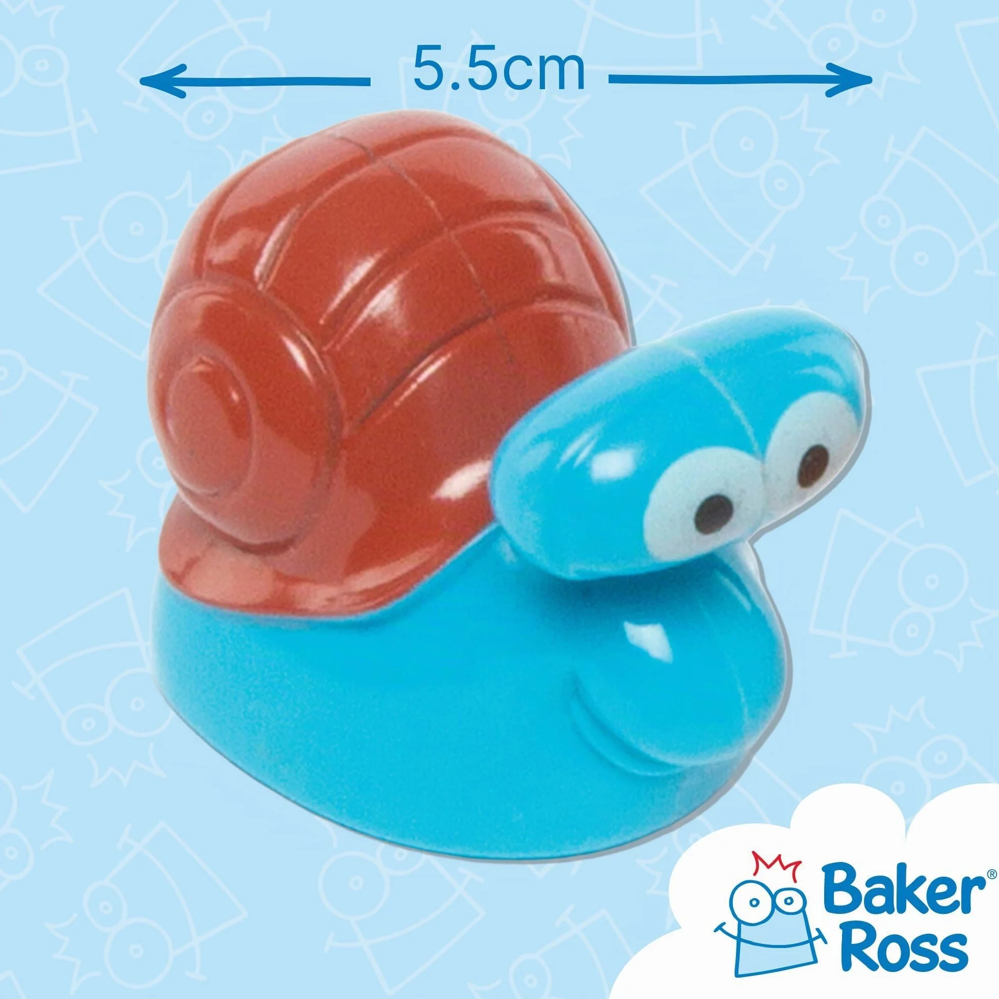 Baker Ross Escargots de course à friction Lot de 4