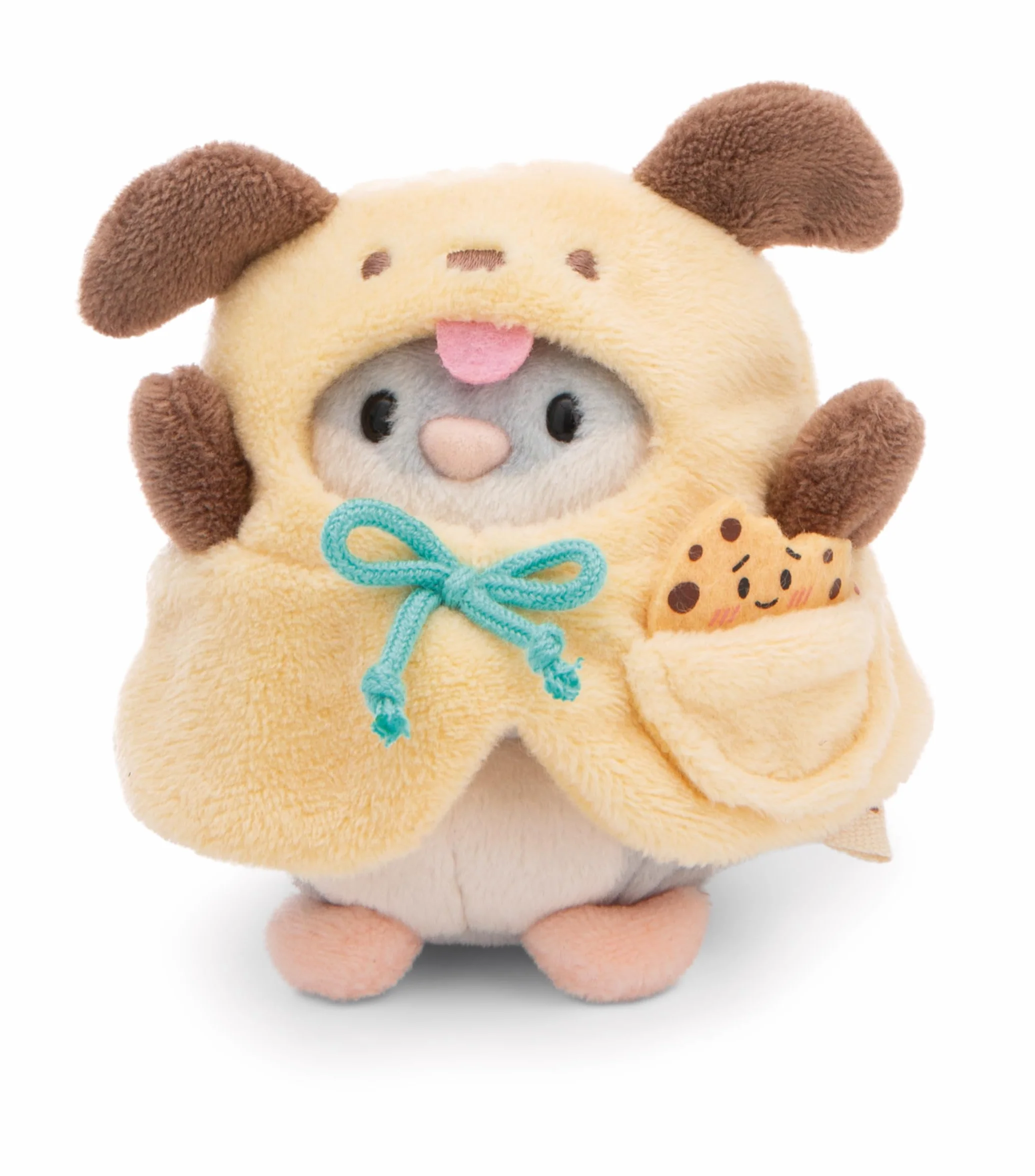 NICI Peluche Hamster Shai 8 cm Cookie Costume Chien Boîte Cadeau 8,5x6,5x10 cm Gris Doudou Jouet en Peluche