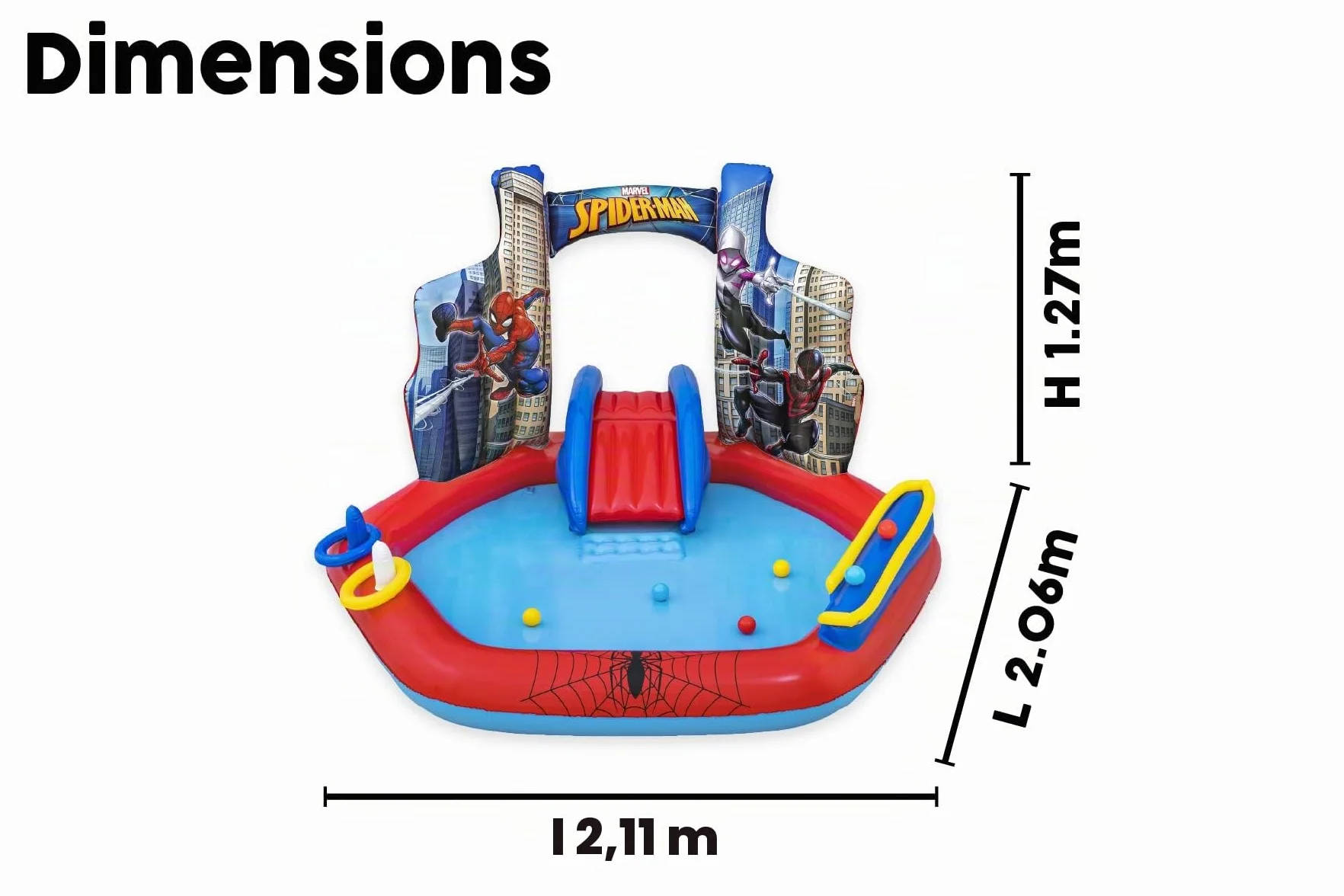 Play Center 6'11" x 6'9" x 50"