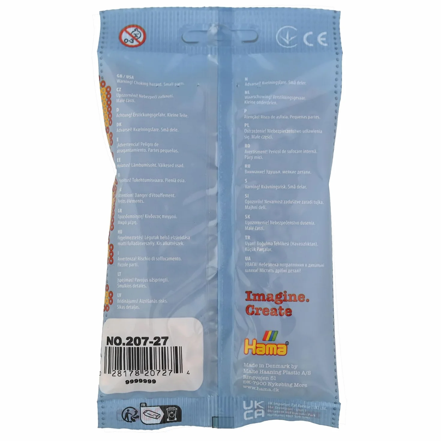 HAMA sachet perles à repasser 1000 perles midi loisirs créatifs enfants beige