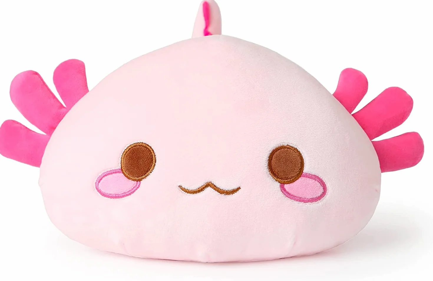Shownicer Peluche Géante Kawaii Axolotl Oreiller 33cm Rose