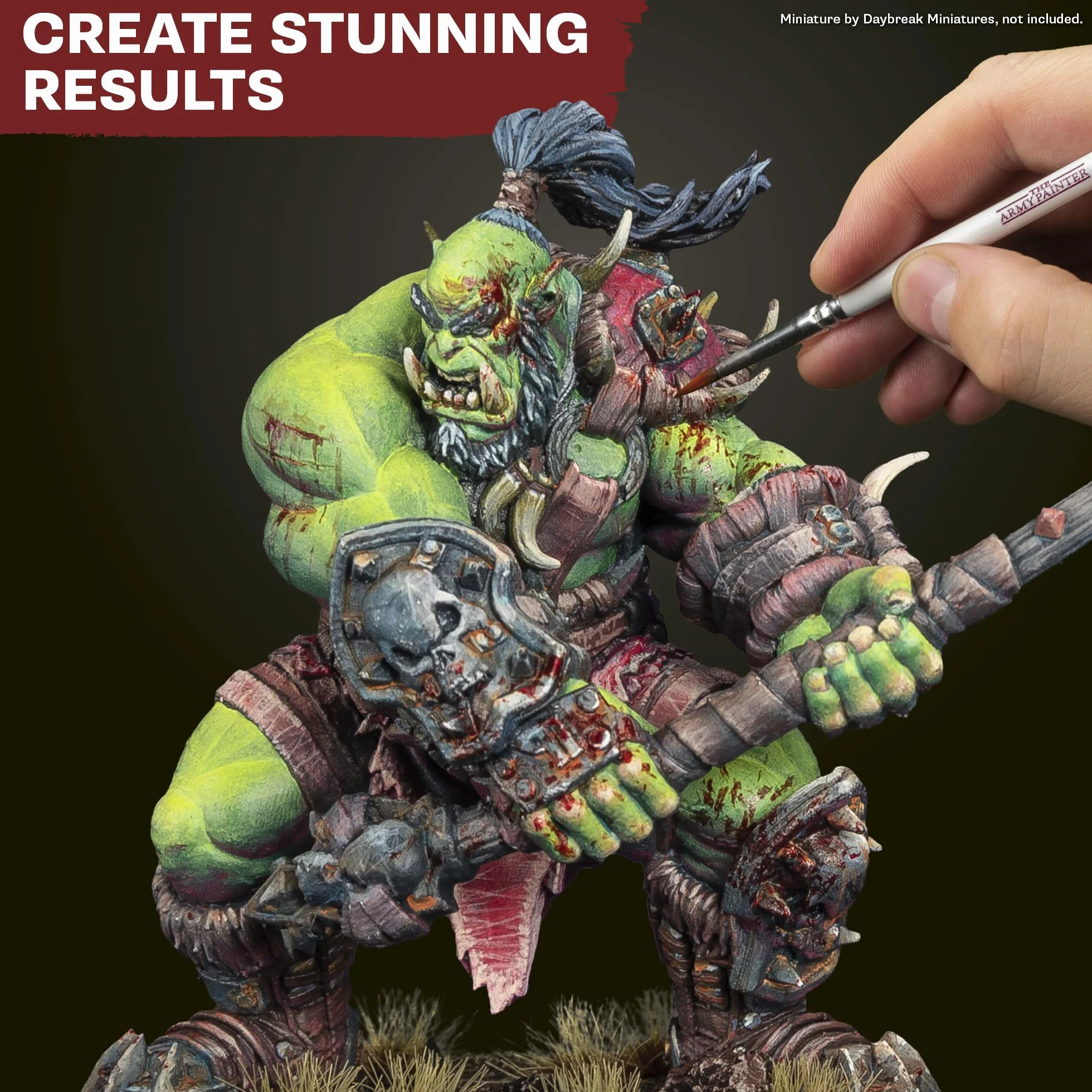 The Army Painter Warpaints Fanatic Starter Set 11x18 ml Peintures Acryliques Métalliques Lavis Apprêt Figurine Pinceau