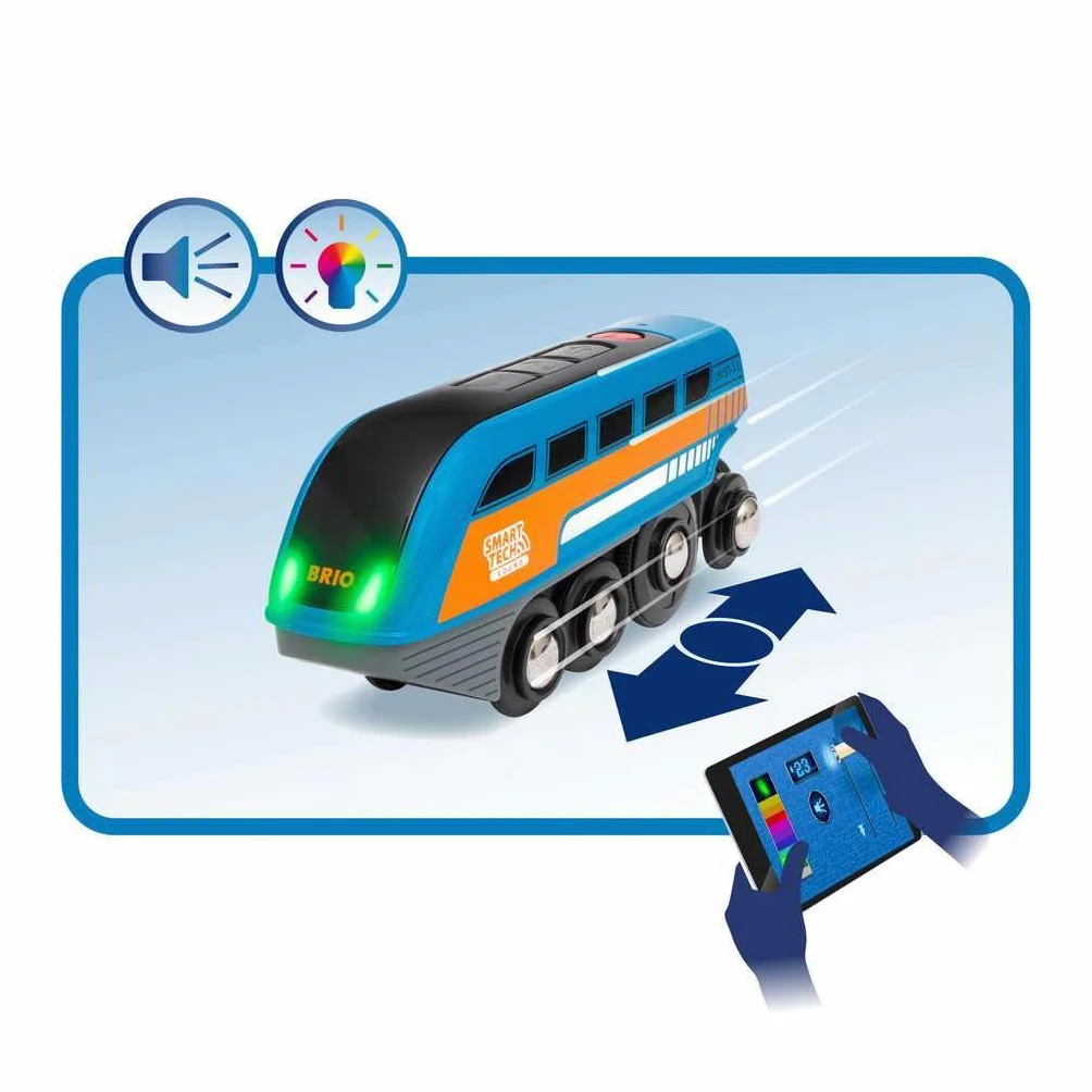 Brio World Locomotive à Enregistreur Vocal Smart Tech Sound Train électrique Intelligent STEM Jouet 3 Ans