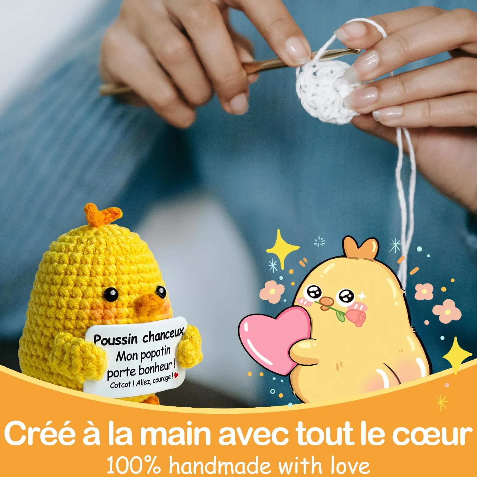 Carte Positive & Motivante, Cadeau Original & Amusant pour Homme Femme, Idée Pâques Anniversaire