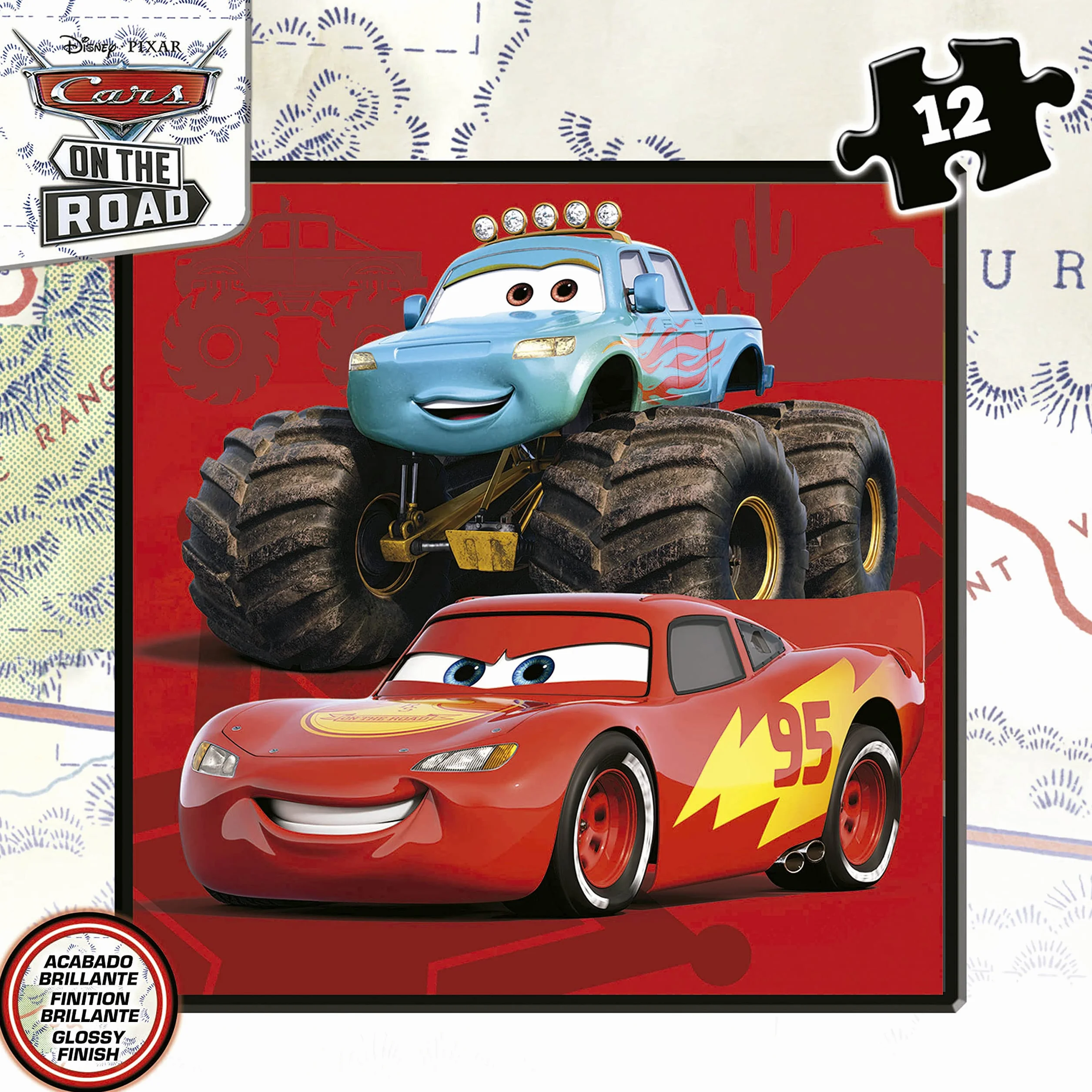 Educa Puzzles Cars Ensemble 4 puzzles progressifs 12-25 pièces Mallette +3 ans