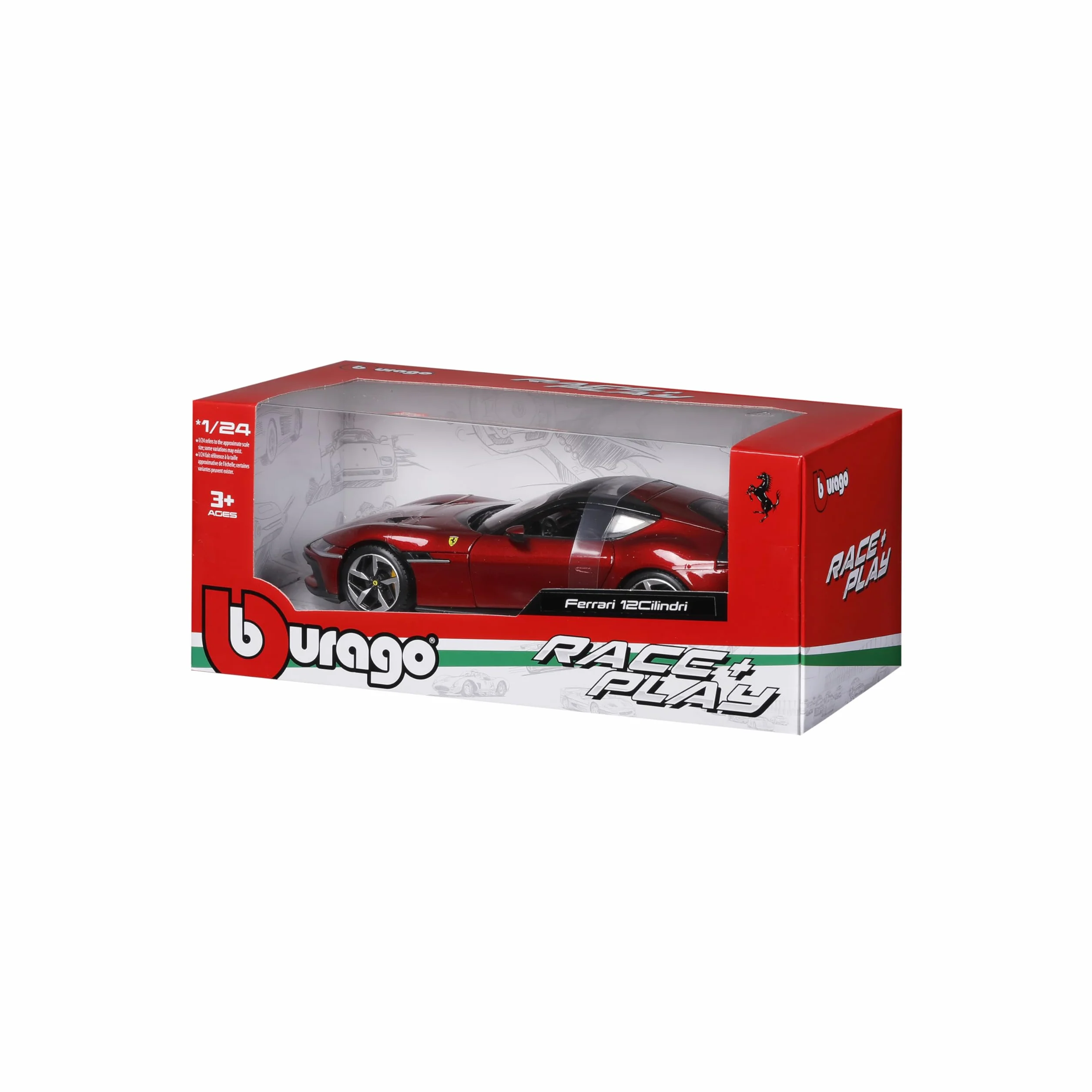 Bburago Ferrari 12 Cylindres R&P Miniature 1:25 Réplique Détaillée Capot Portes Ouvrables