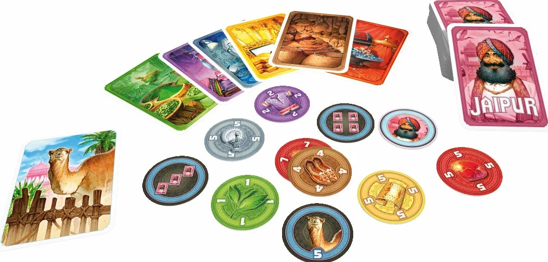 Asmodee Jaipur Jeu de Cartes et Stratégie pour Enfants dès 10 Ans pour 2 Joueurs 30 Min Version Française
