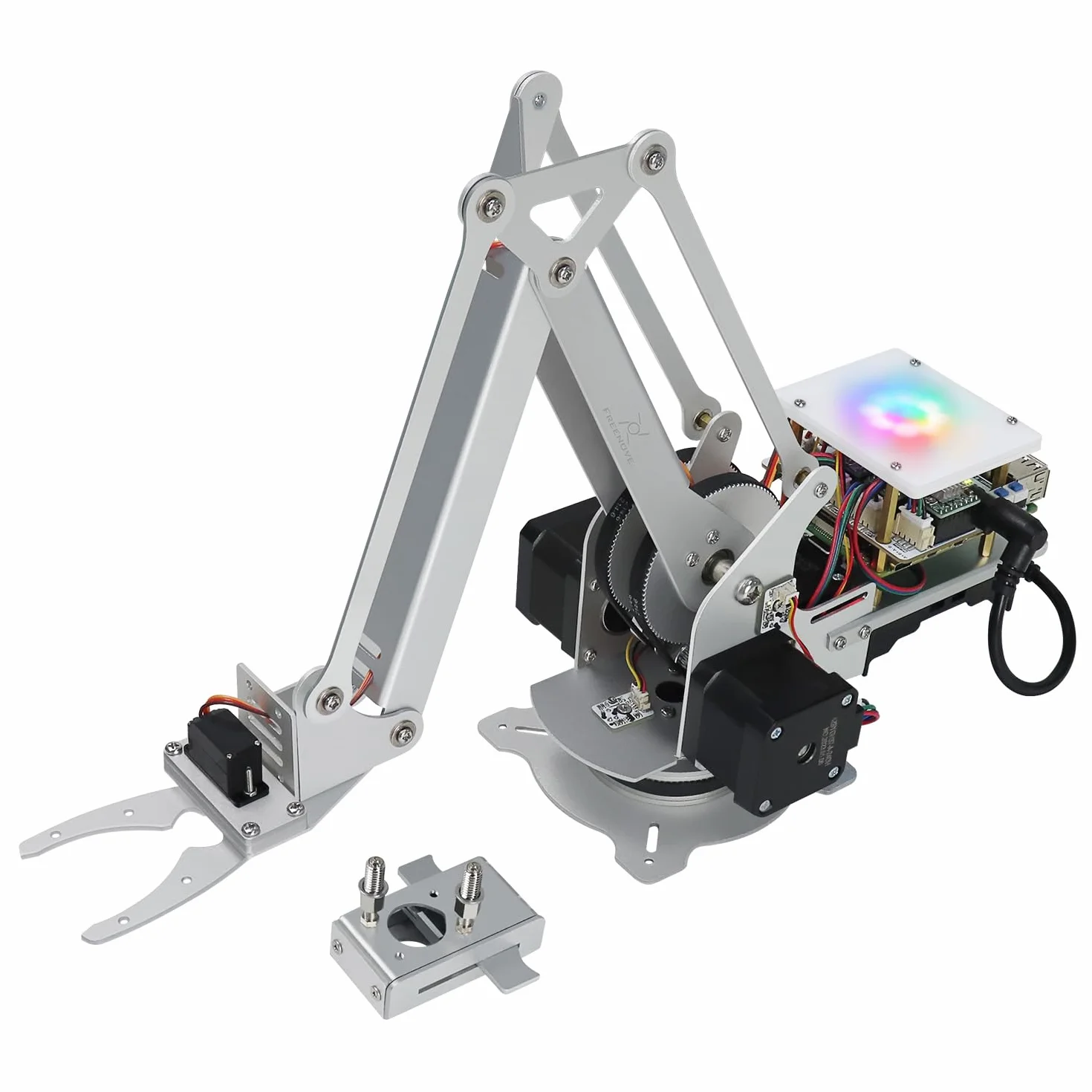 Kit de Bras Robotique Freenove pour Raspberry Pi, Moteur Pas à Pas, Structure Métallique