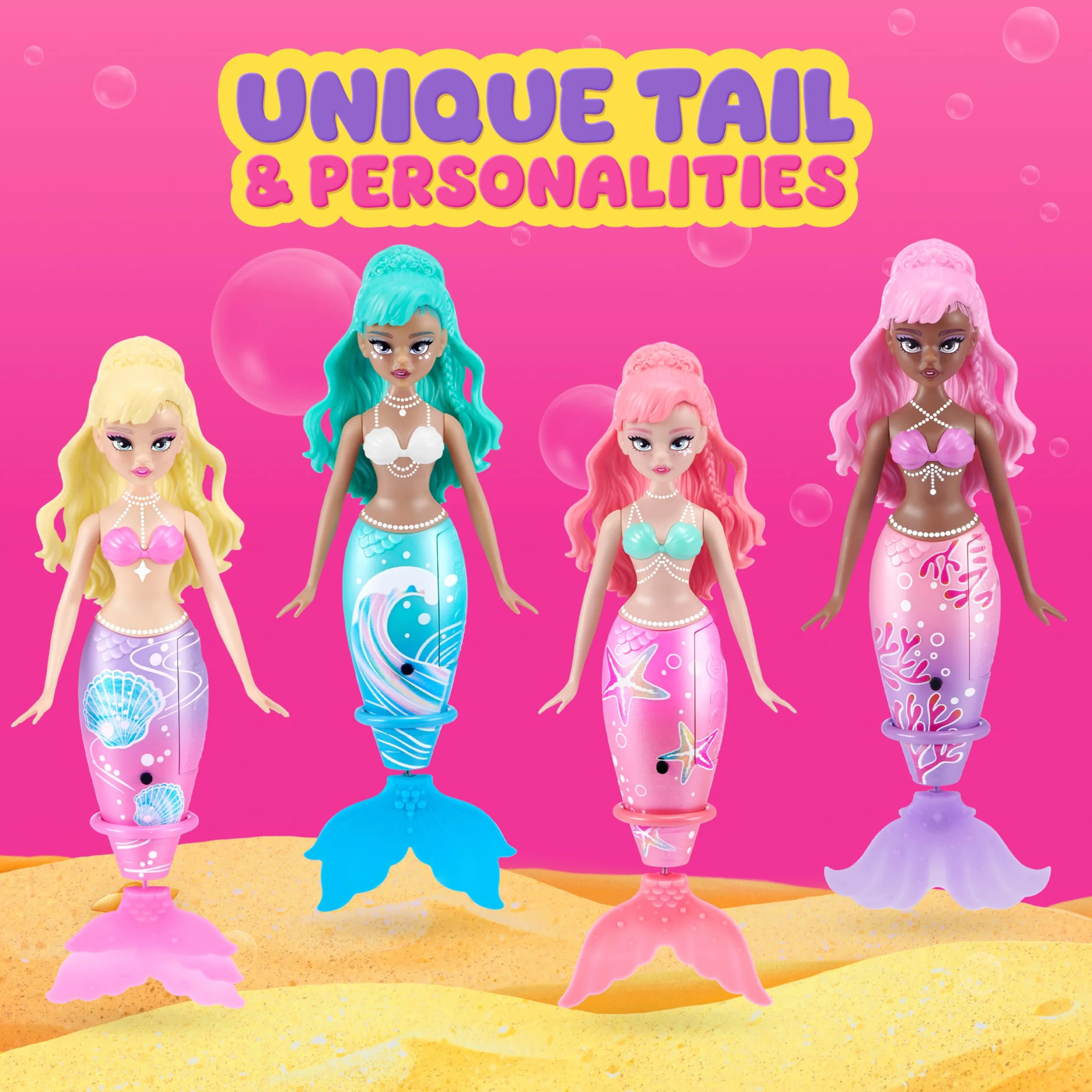Pets Alive Water Activated Swimming Mermaid Sea Star Coral 2 PK