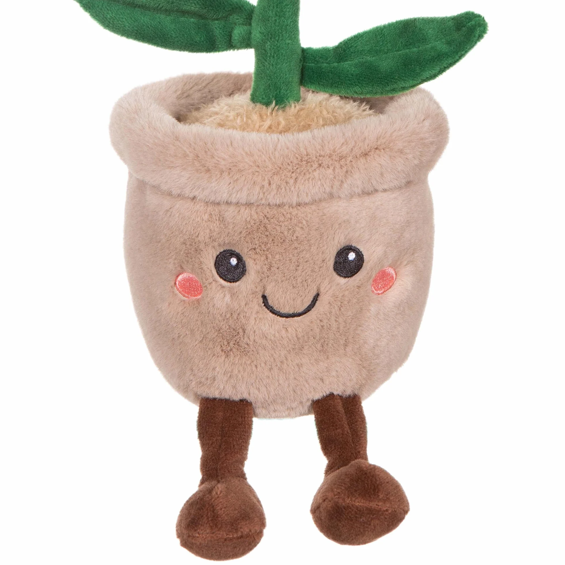 Peluche Fleur Lys 24 cm Gipsy Toys Mimi Flowers Pot Taupe Kawaii Doux Lavable