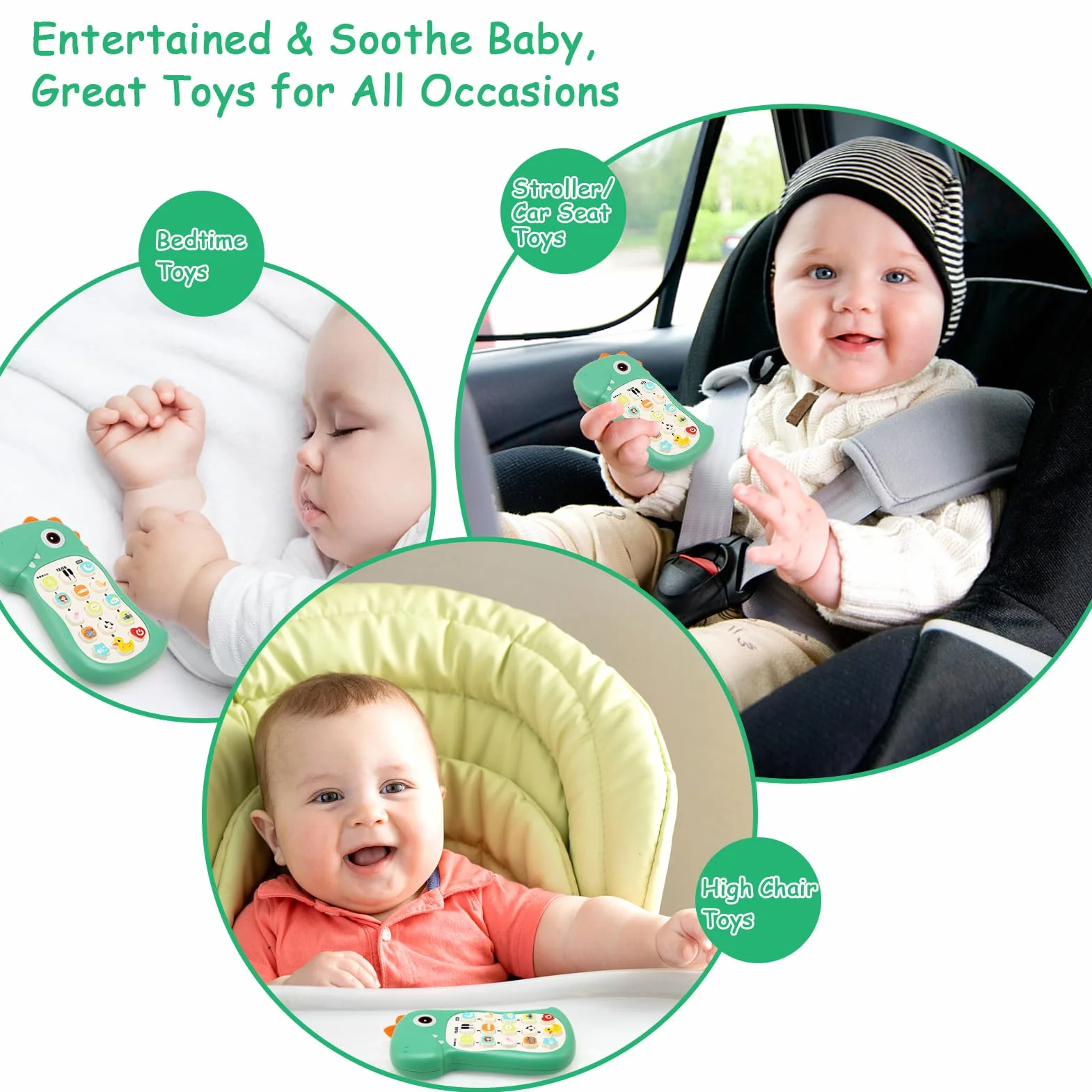 Jouet Musical Bébé 1 an, Smartphone Bébé avec Lumières et Mélodies, Jouet d'Éveil Éducatif pour Enfant