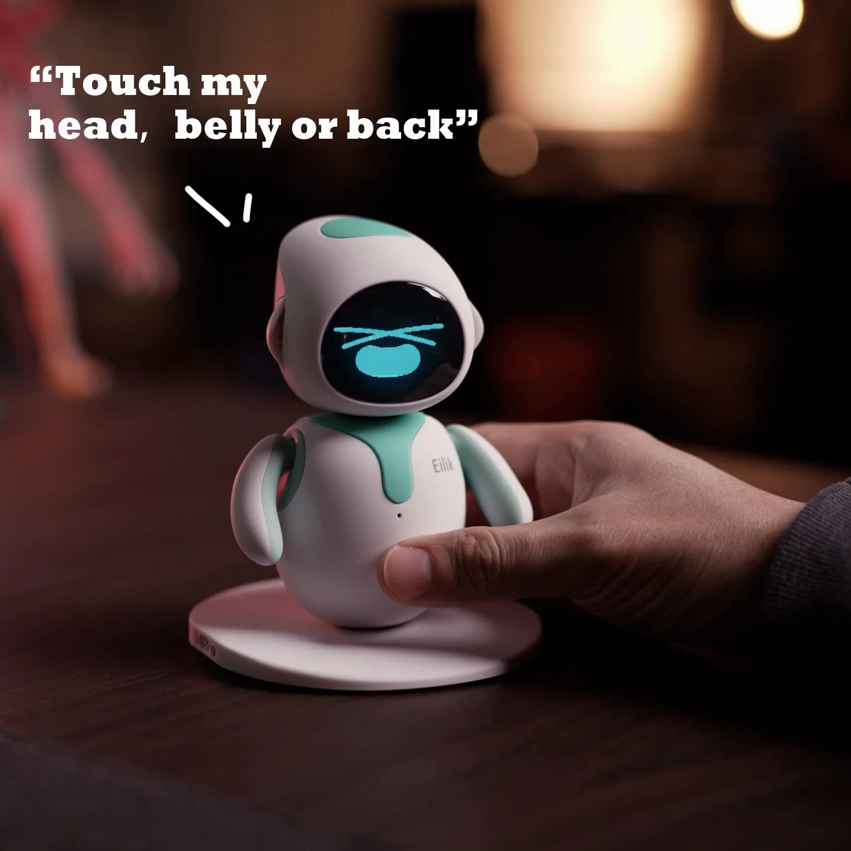 Eilik Bleu Robot de Compagnie Interactif Enfants Adultes avec Mises À Jour Constantes