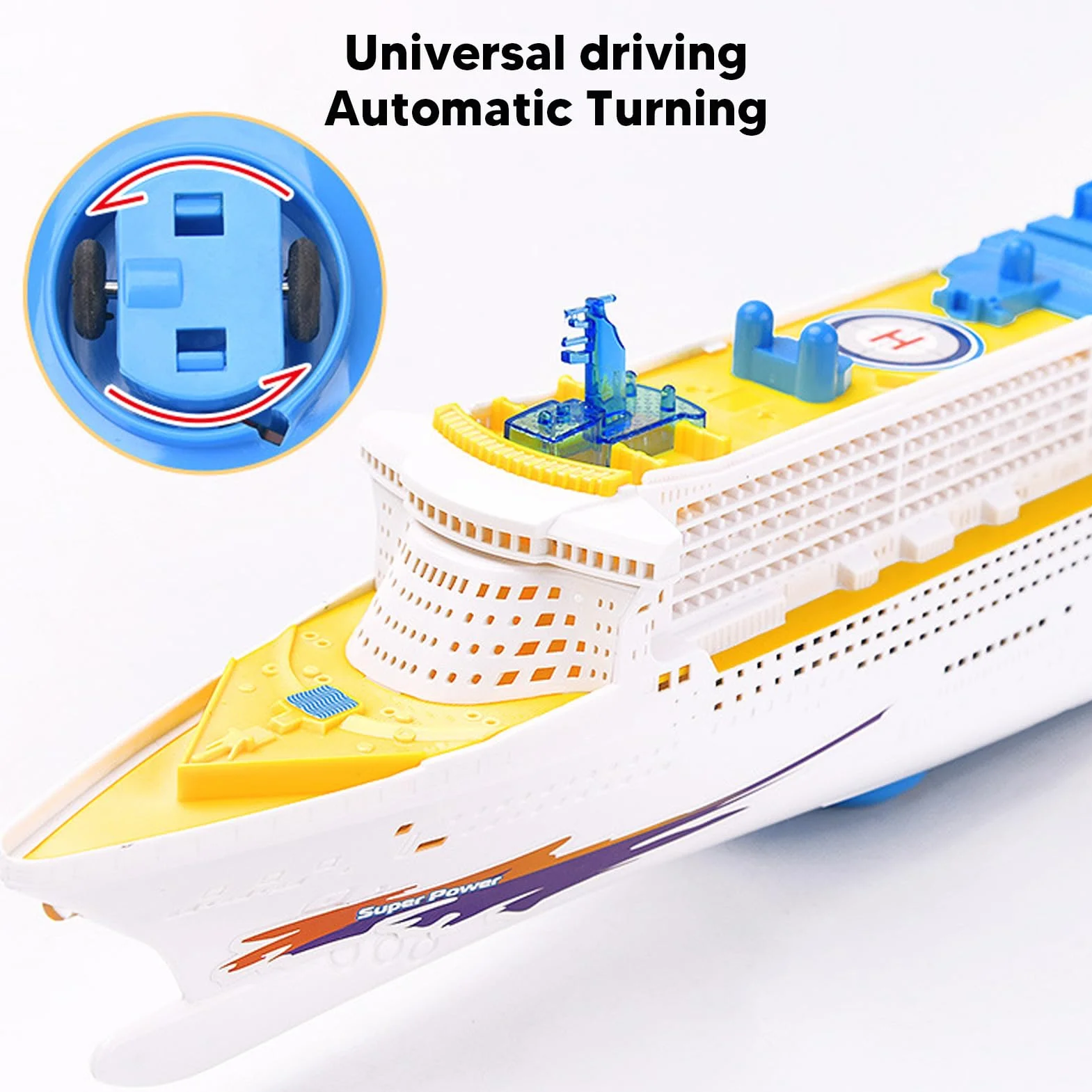 Jouet de Bateau de Croisière avec Lumière et Son pour Enfants