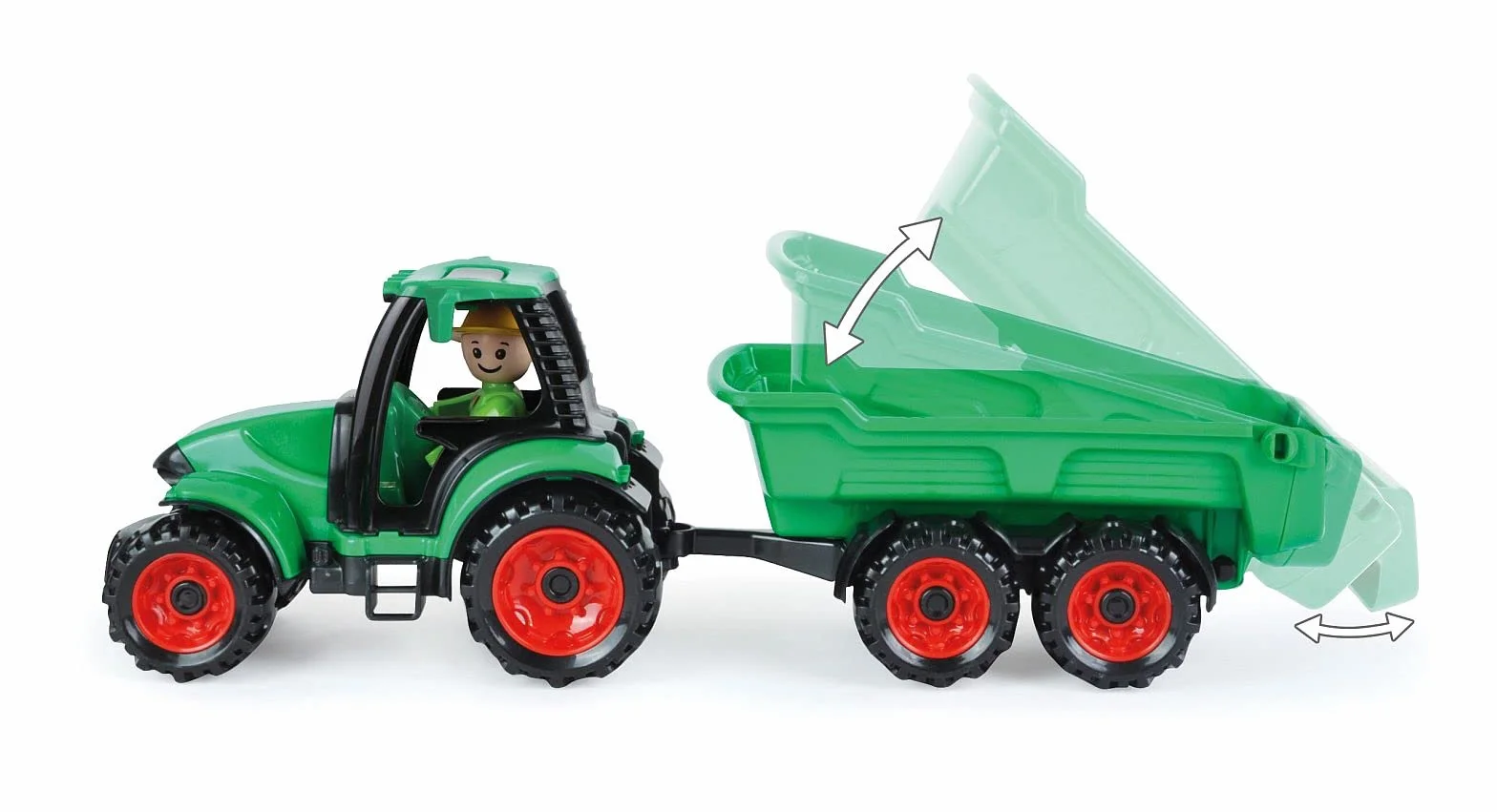 LENA Truckies Tracteur avec remorque Set de jeu 38 cm Enfants 2 Ans