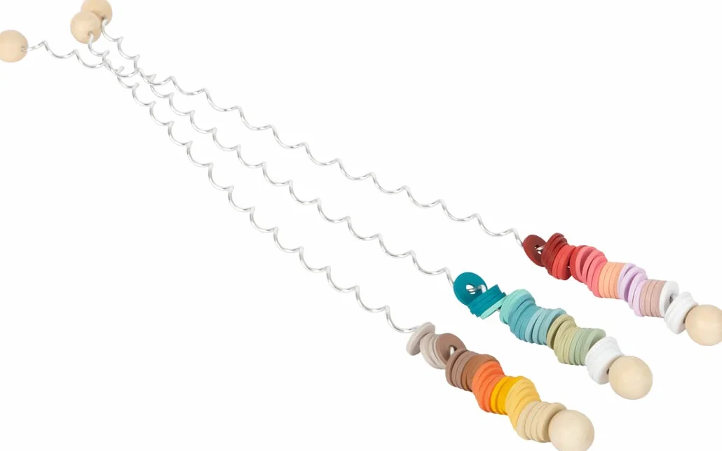 Small Foot Spirales de Couleur Kit de 3 en Bois et Métal Jeu Optique de Couleurs