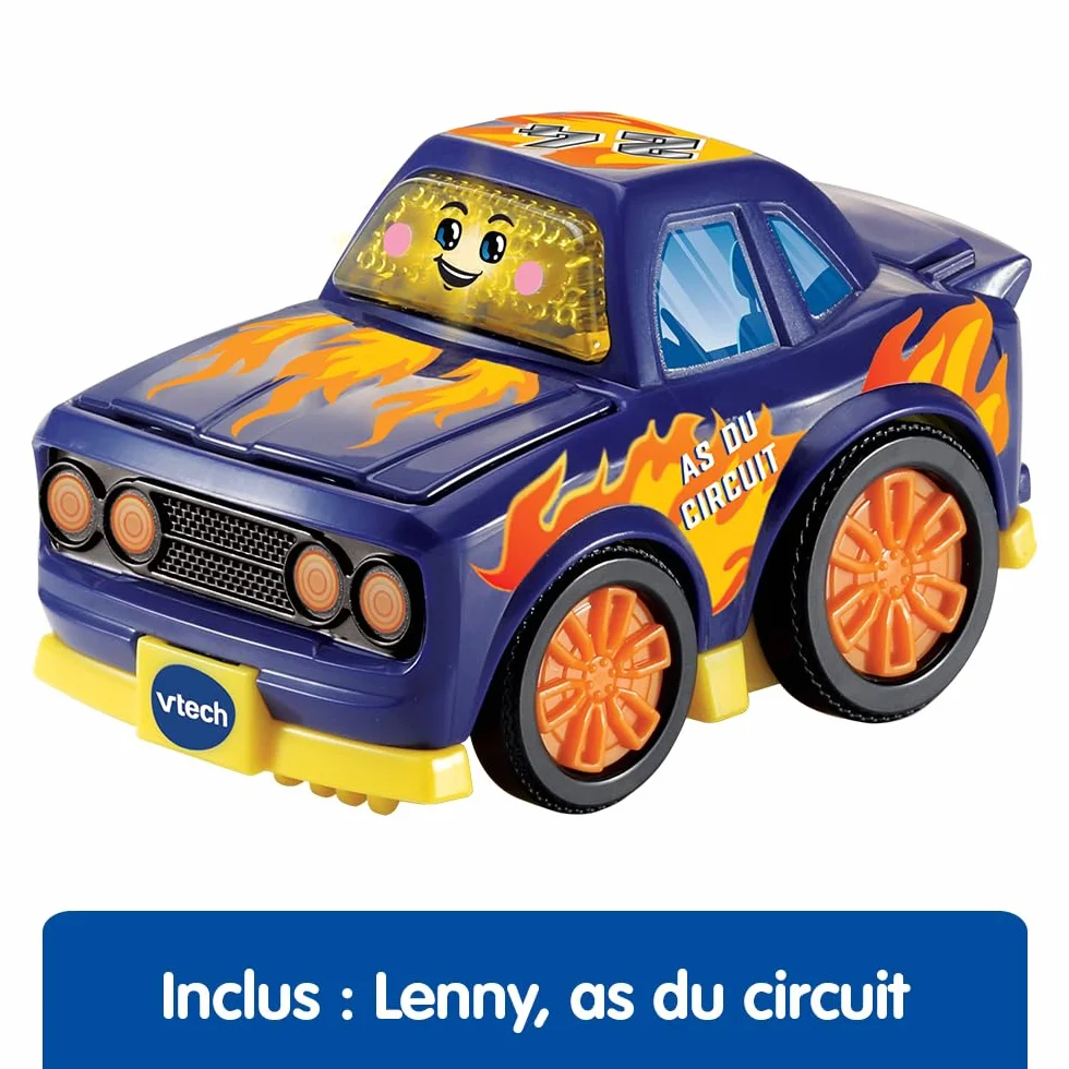 VTech Tut Tut Bolides Série Pro Coffret Trio Pro 3 Voitures Enfant Police Camion de Pompiers Voiture de Course Jouet Musical Sonore Cadeau Enfant 2-6 Ans