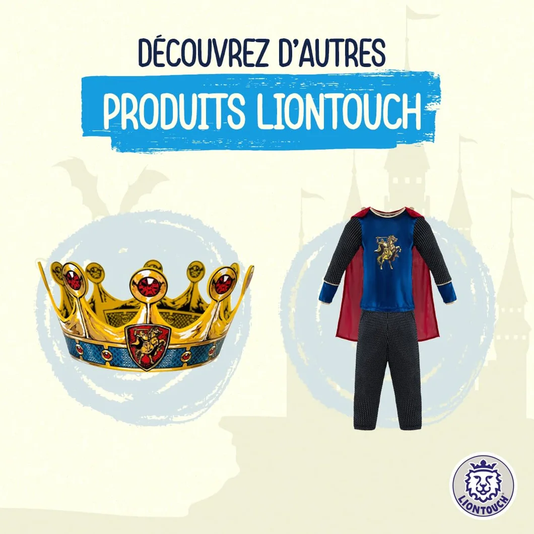 Liontouch Épée et Bouclier Chevalier pour Garçons 3-6 Ans Ensemble de Jeu en Mousse Médiéval
