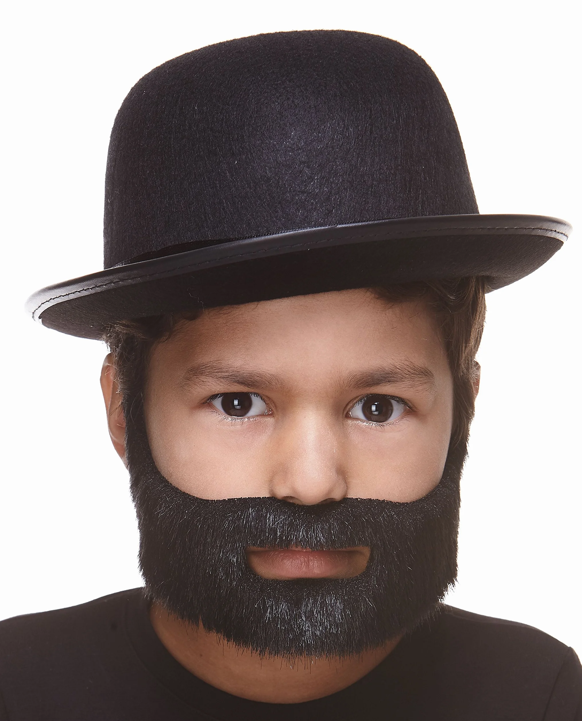 Mustaches Auto-Adhésives Fausse Barbe Noire Brillante