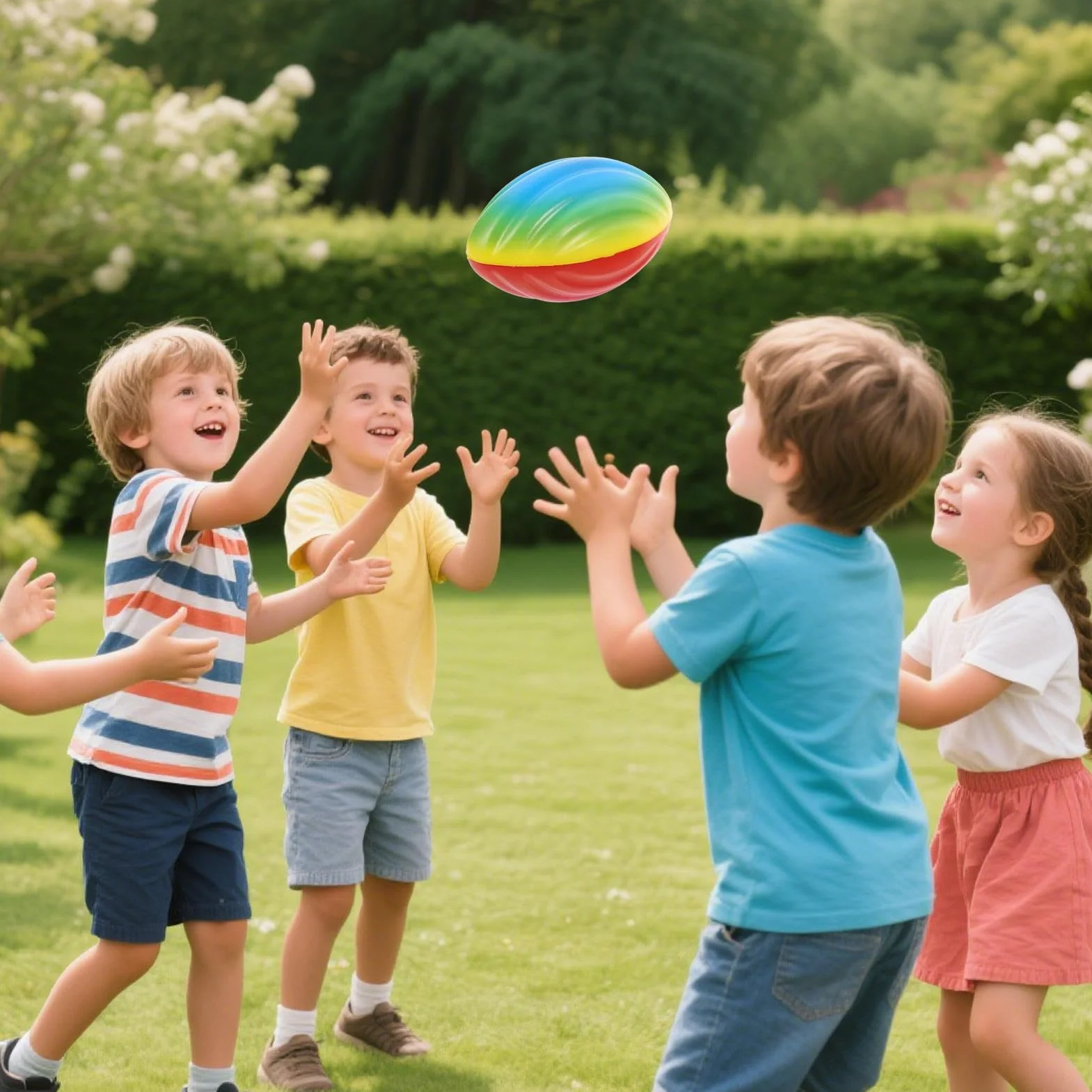 Ballon de Rugby en Mousse PU pour Enfants – Jouet Sportif avec Poignée