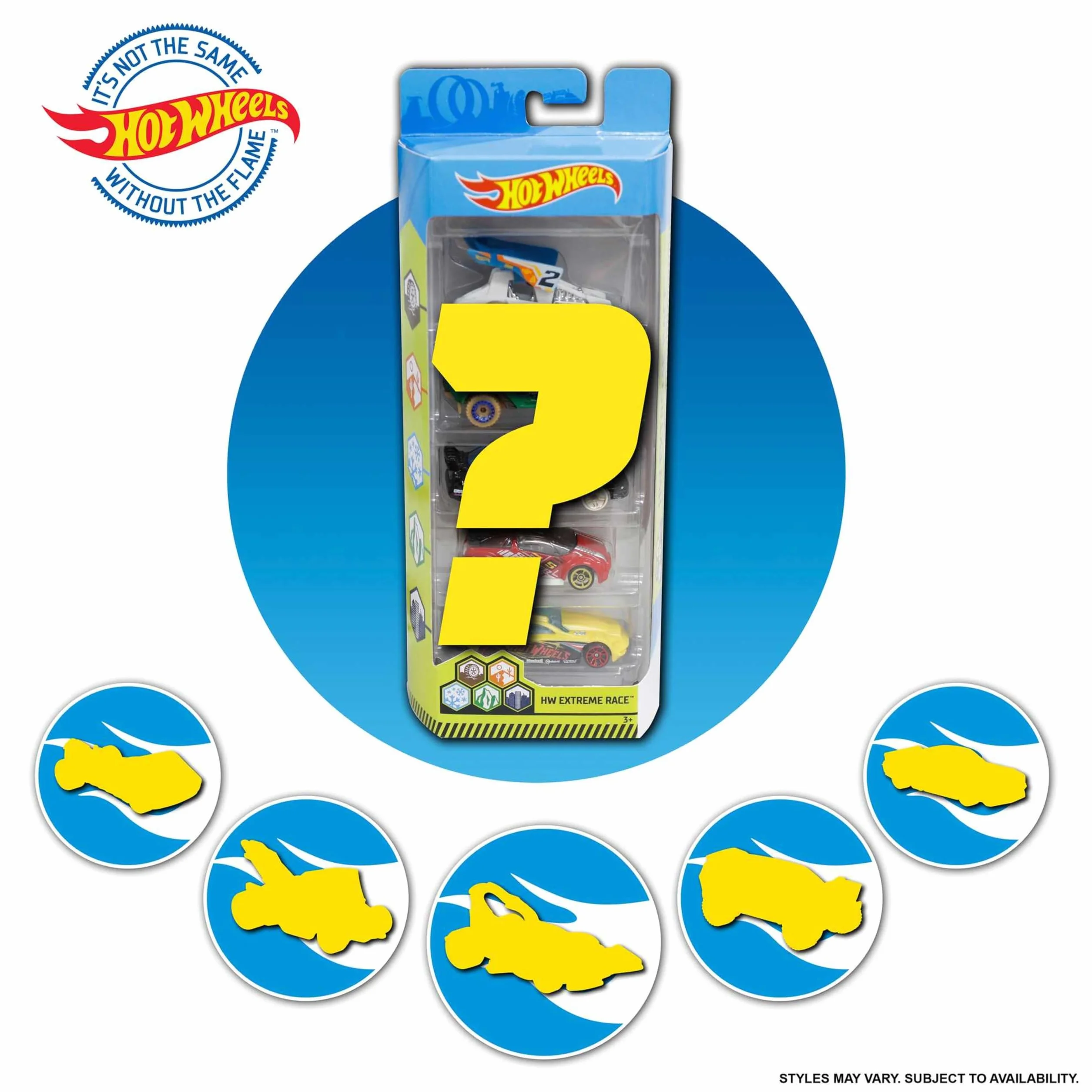 Hot Wheels Lot 5 Voitures 1:64 Jouet Collection Enfant 3 Ans+