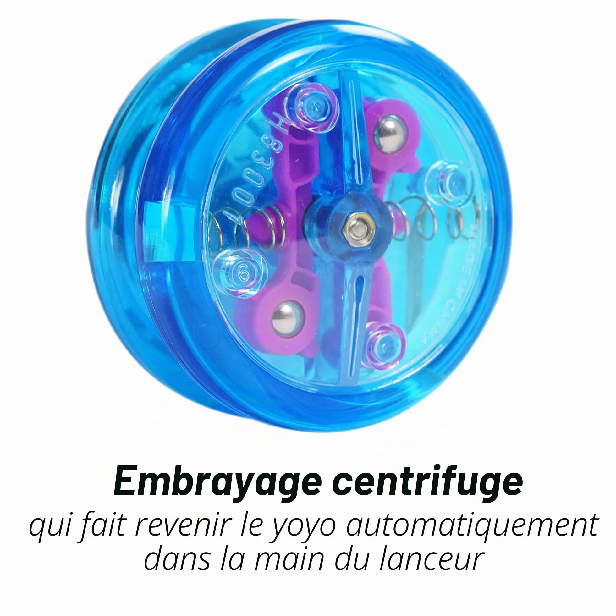 Yomega Le Brain Original Yoyo Professionnel réactif avec retournement automatique + 2 Cordes Bleu