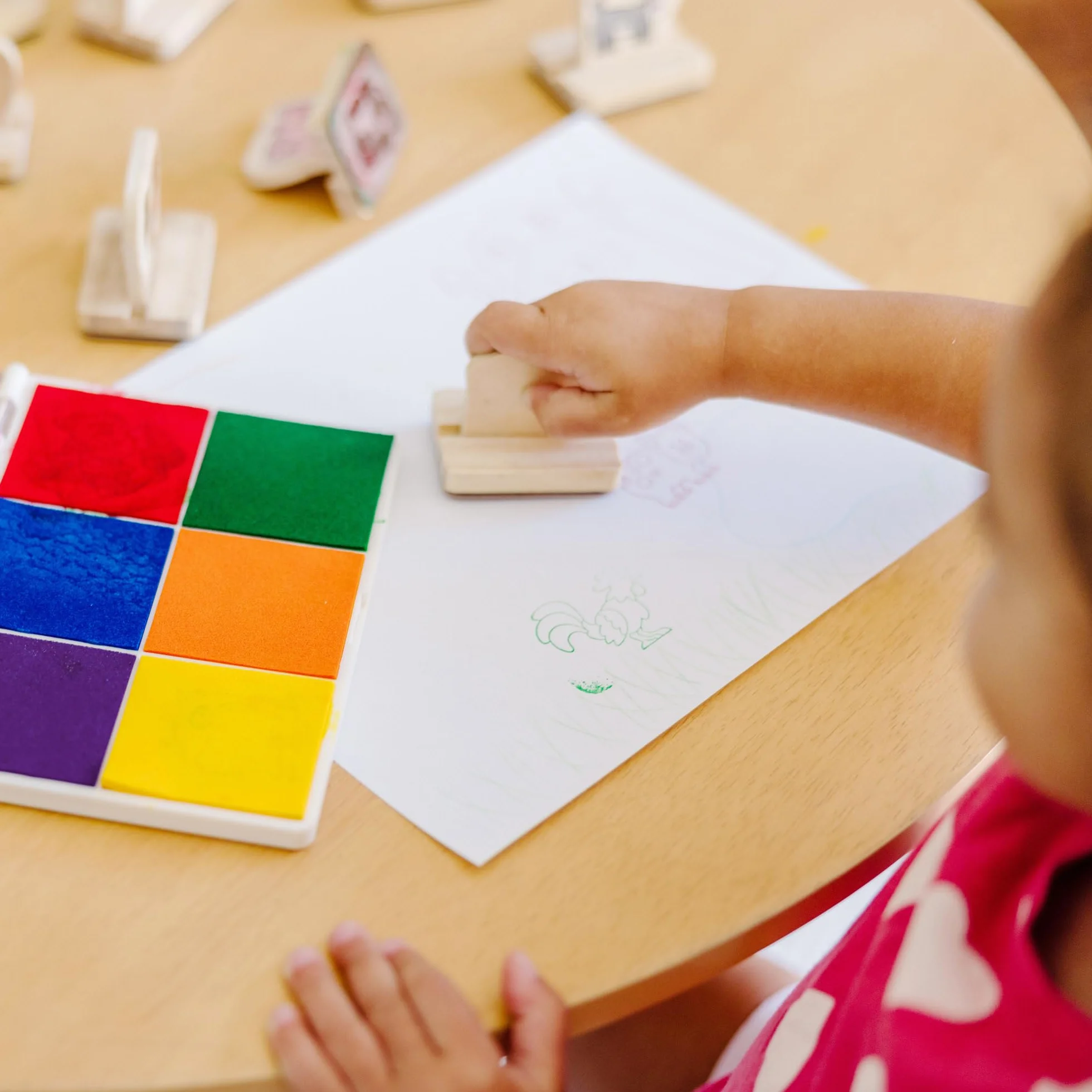 Melissa & Doug Tampon À Encre Arc-En-Ciel Couleurs Loisir Créatif Enfant Jouet D'Activité 3 Ans+