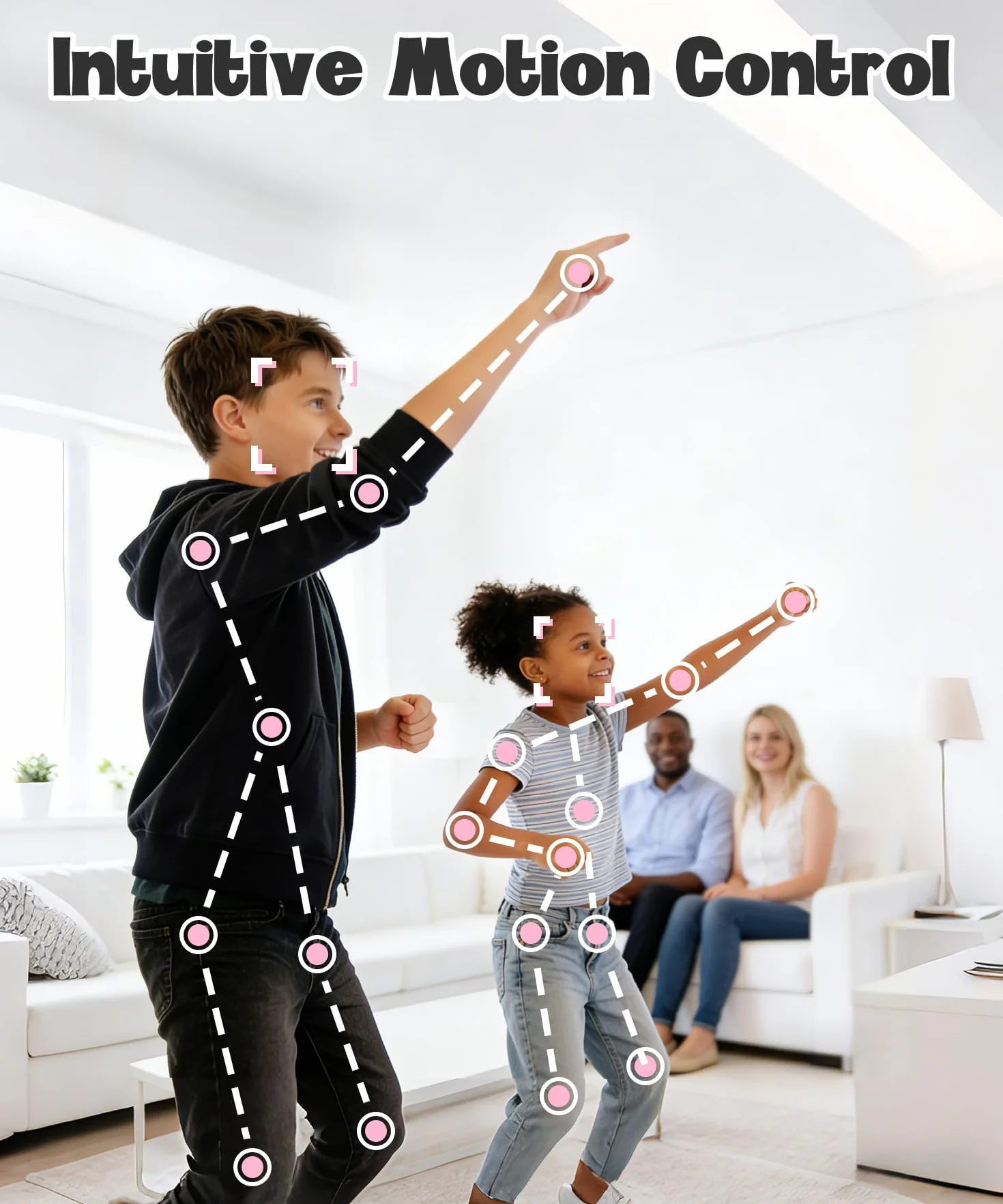 Console de Jeux de Mouvement pour Enfants, Système Plug & Play pour TV, Activité Physique en Intérieur