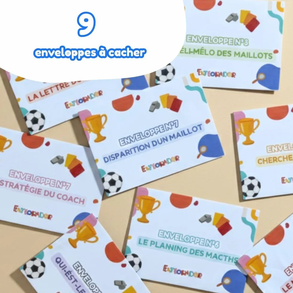 Kit Chasse au Trésor & Enquête Sauvons la Finale de la Coupe du Monde (6-8 Ans) Jeu Audio Physique sans Écran