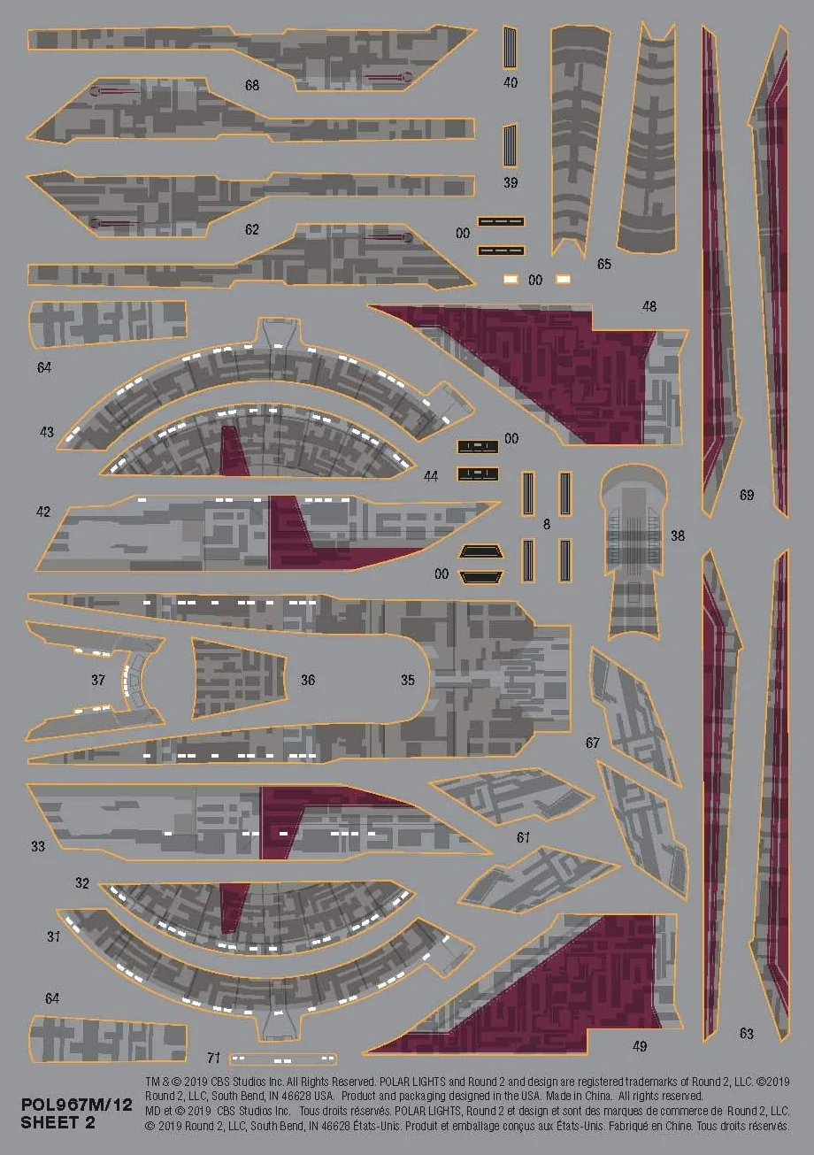 Polar Lights Star Trek USS Shenzhou NCC-1227 1:2500 Scale Plastic Kit