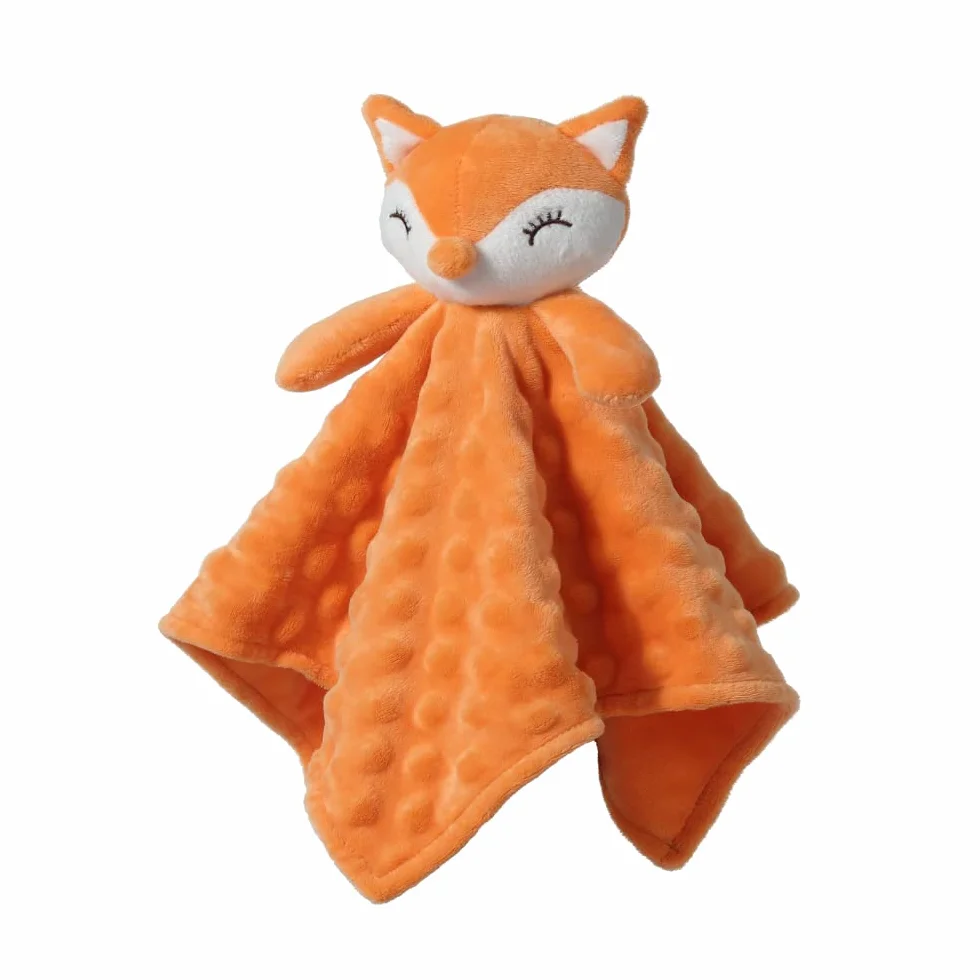 Peluche Douce CREVENT Visage d'Animal Renard Orange Cadeau Anniversaire
