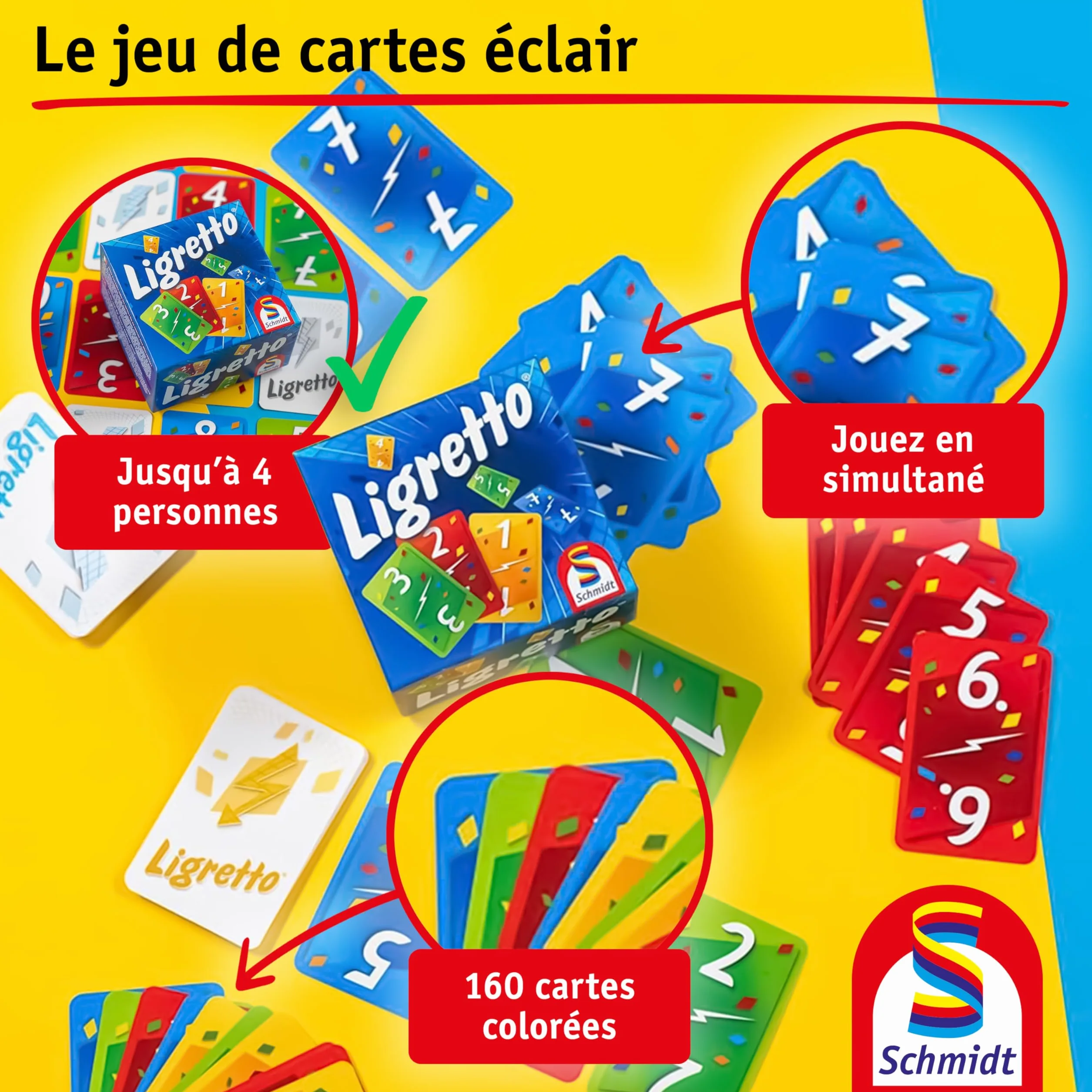 Ligretto Rouge Jeu de Cartes SCHMIDT SPIELE GMBH