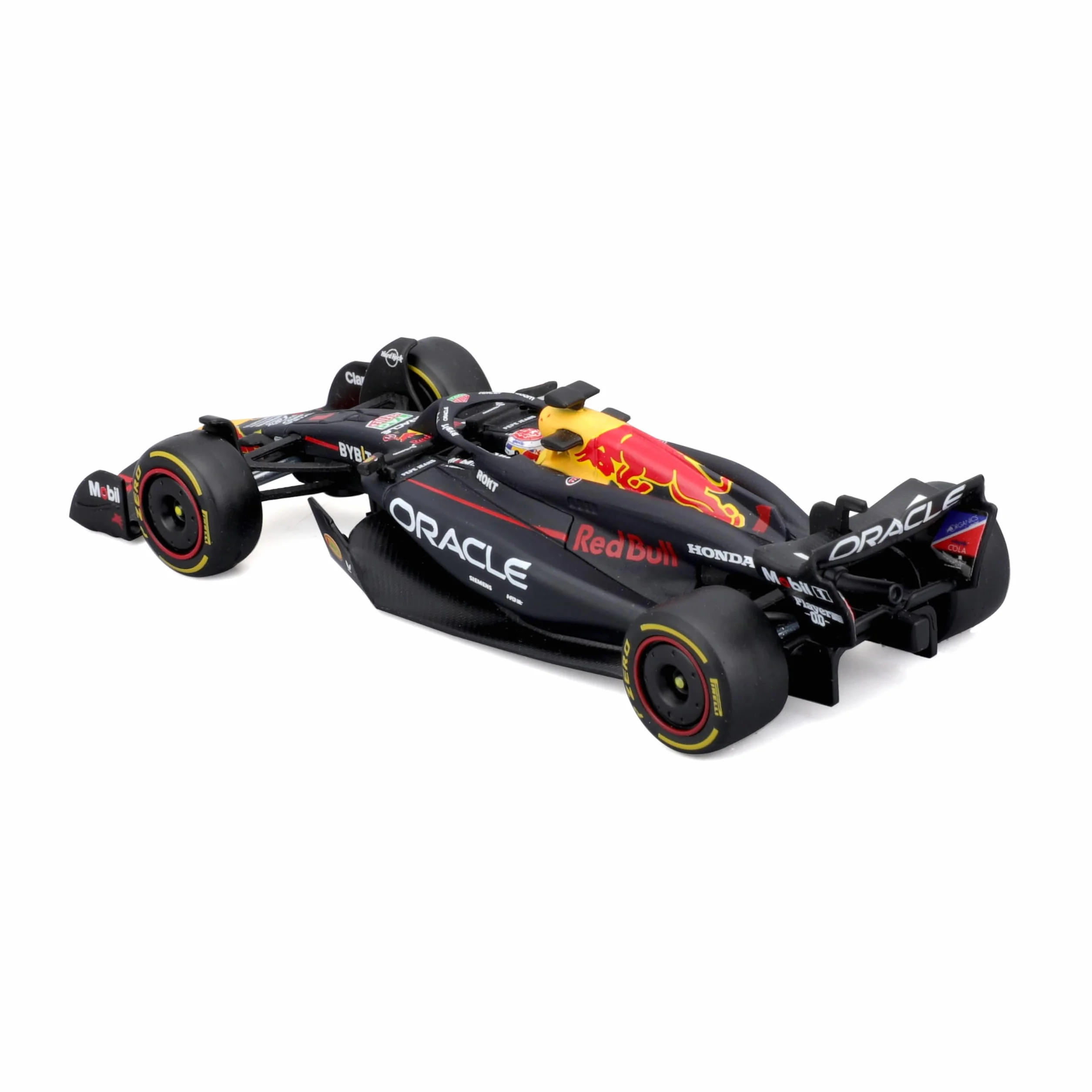 Bburago F1 Red Bull Racing RB20 n°1 Verstappen 1:43 modèle réduit avec casque et vitrine 2024